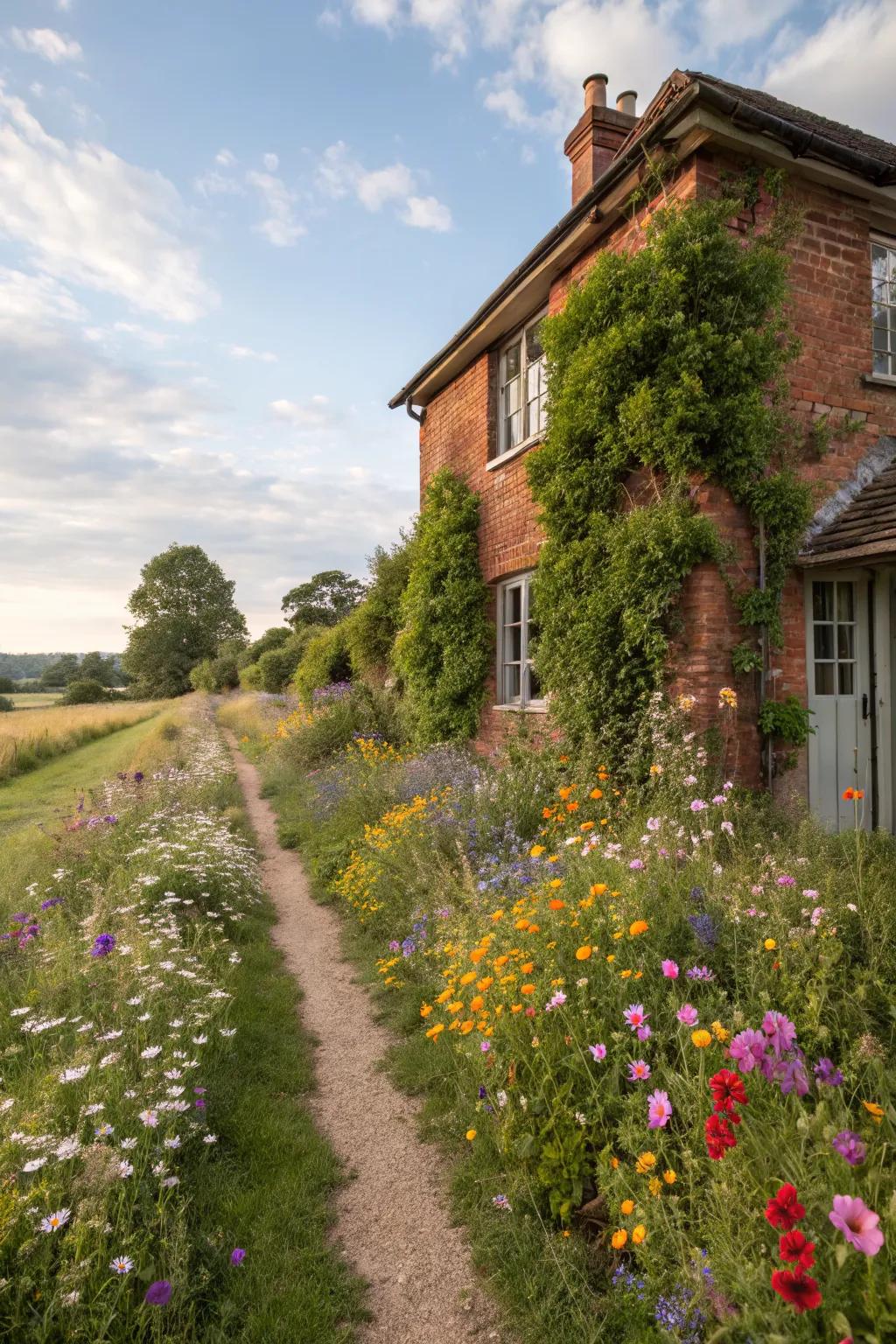Wildflower meadows add a touch of natural beauty