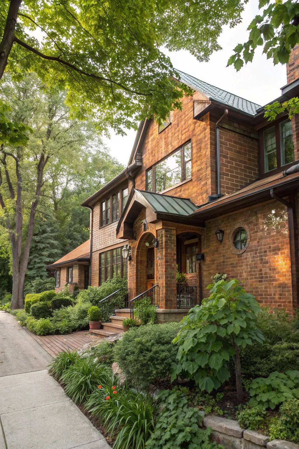 Copper stain adds warmth and unique charm.