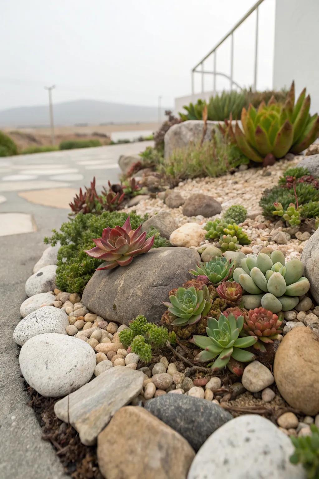Rock gardens are easy to maintain and offer lasting beauty.