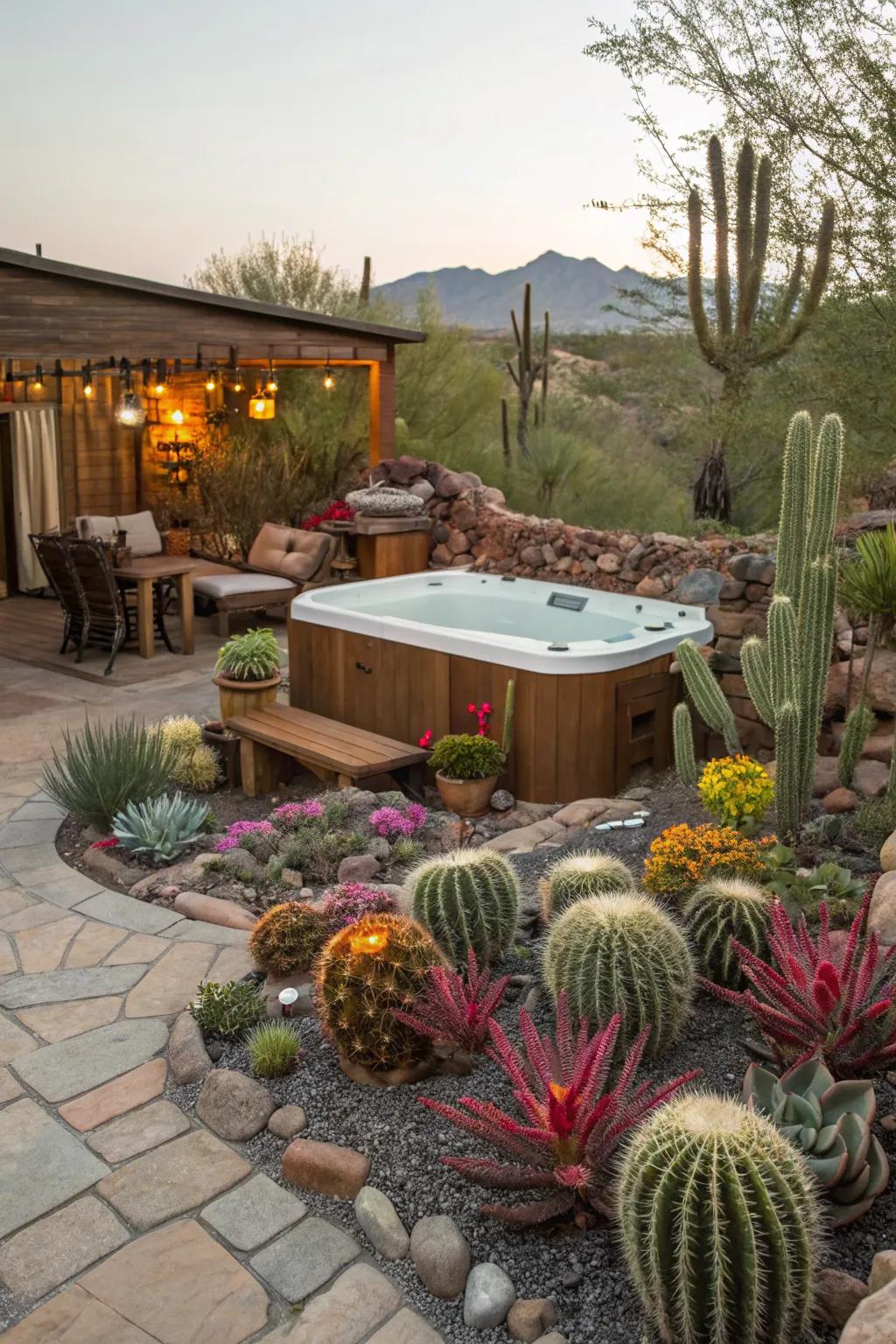 A desert escape with warm, inviting tones.