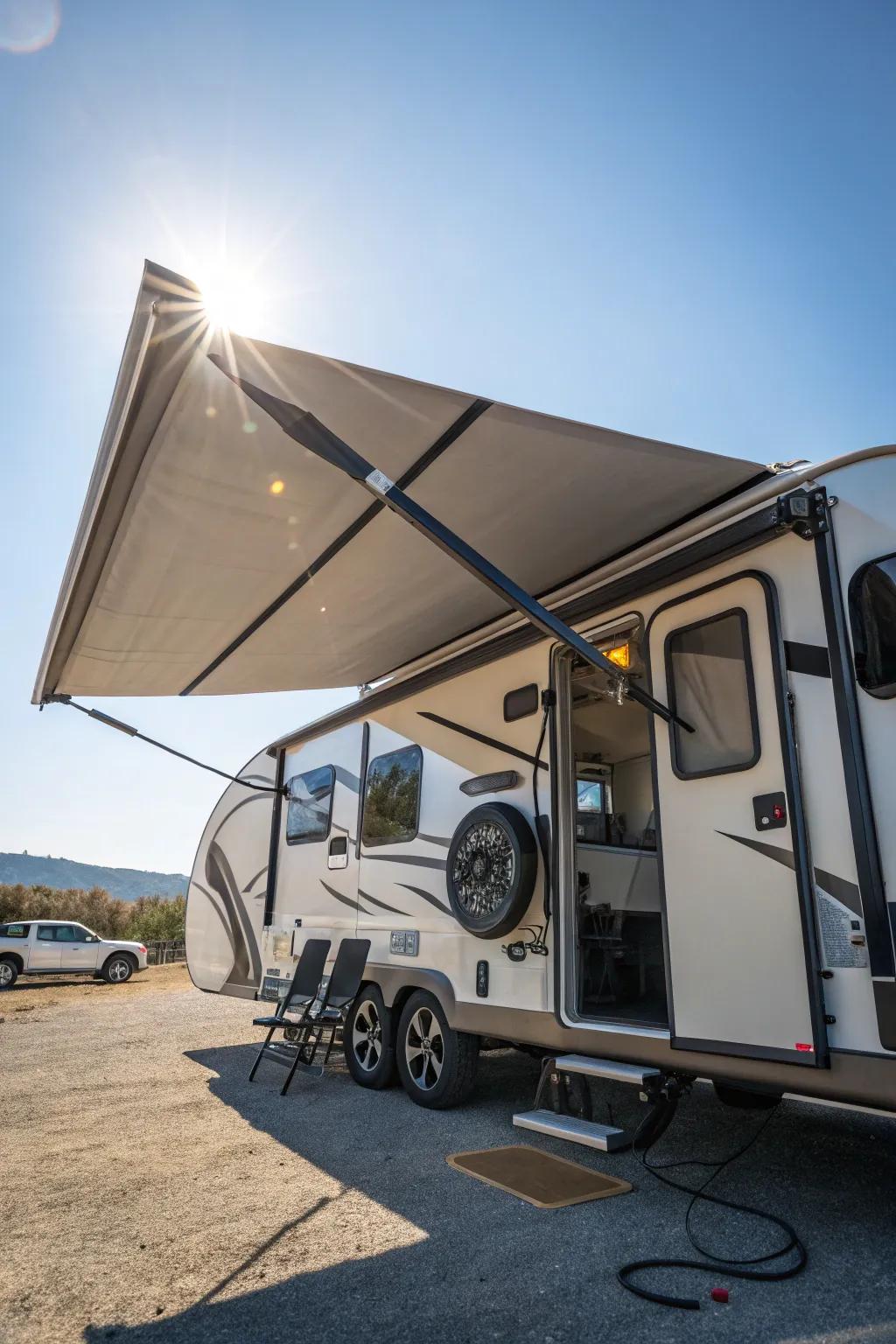 Beat the heat with built-in fans.