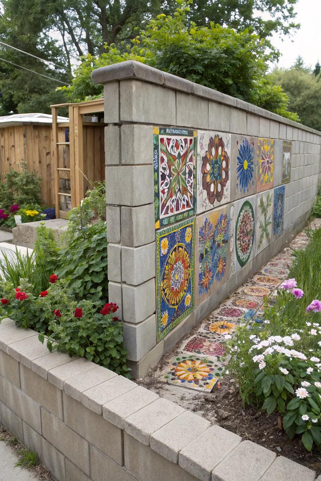 Tile mosaics add artistic flair and vibrant color to your walls.