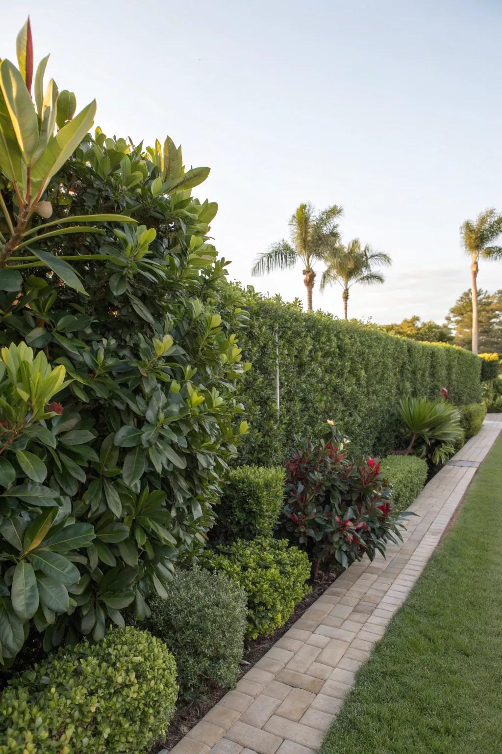 Dynamic mixed hedges with clusia.