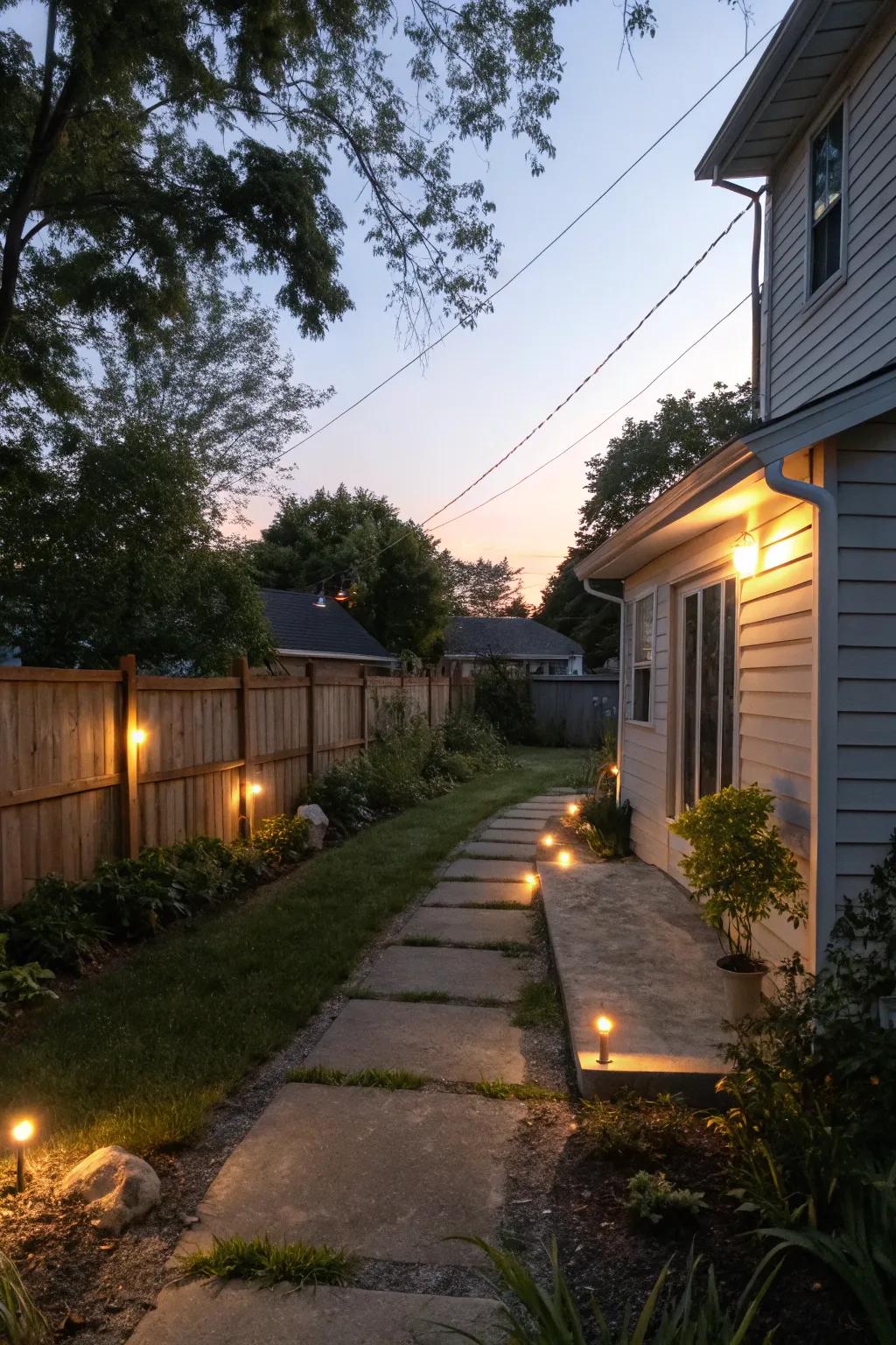 Solar lights enhance the ambiance without increasing your energy bill.
