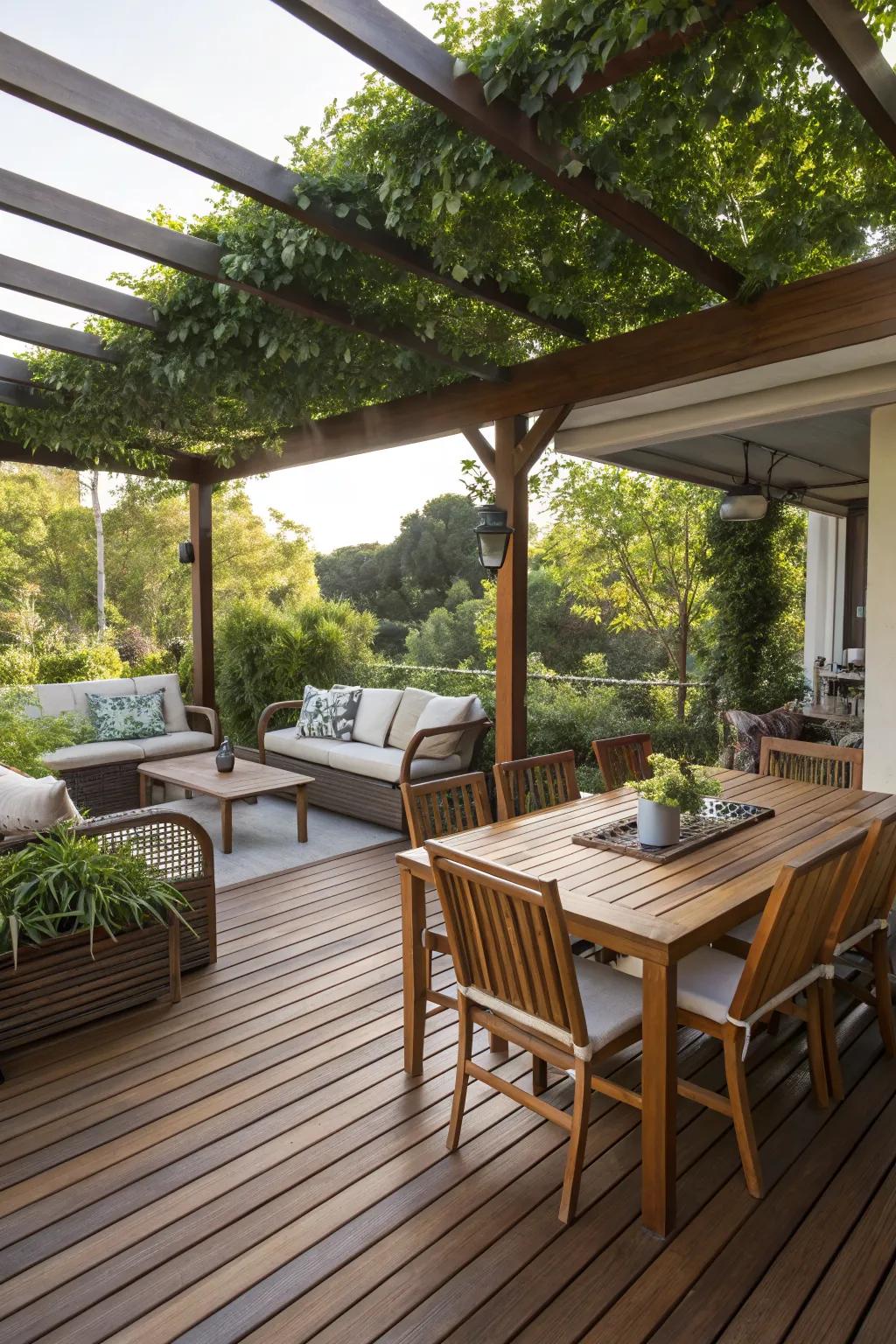 Functional zones maximize the utility of your outdoor space.