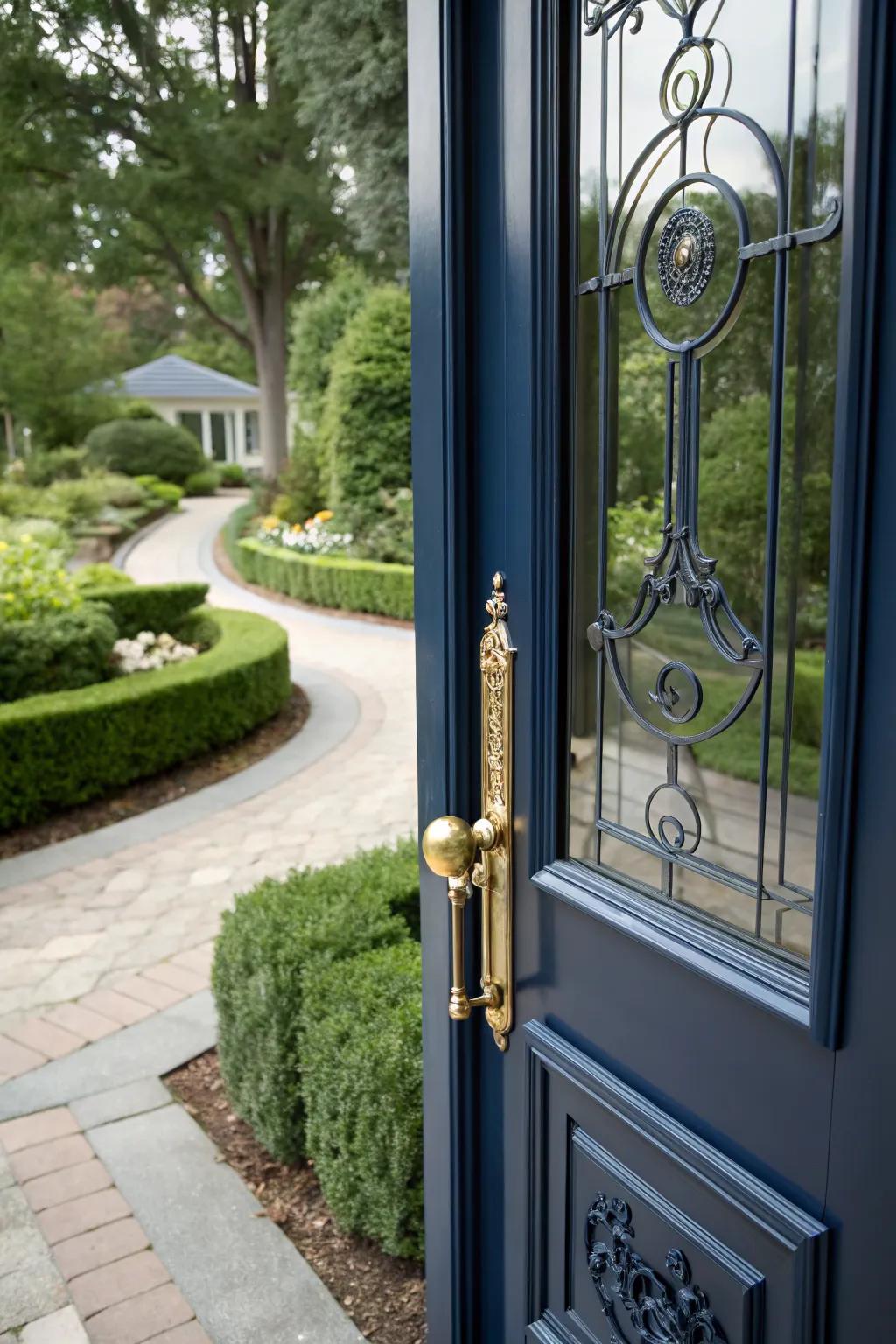 New door hardware enhances both style and function.