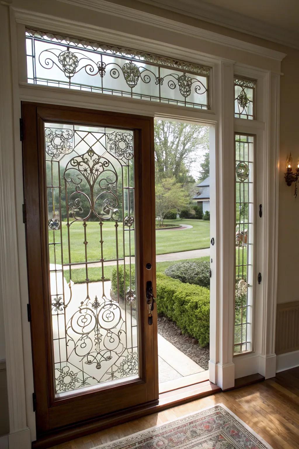 Traditional glass designs offer timeless charm and warmth.