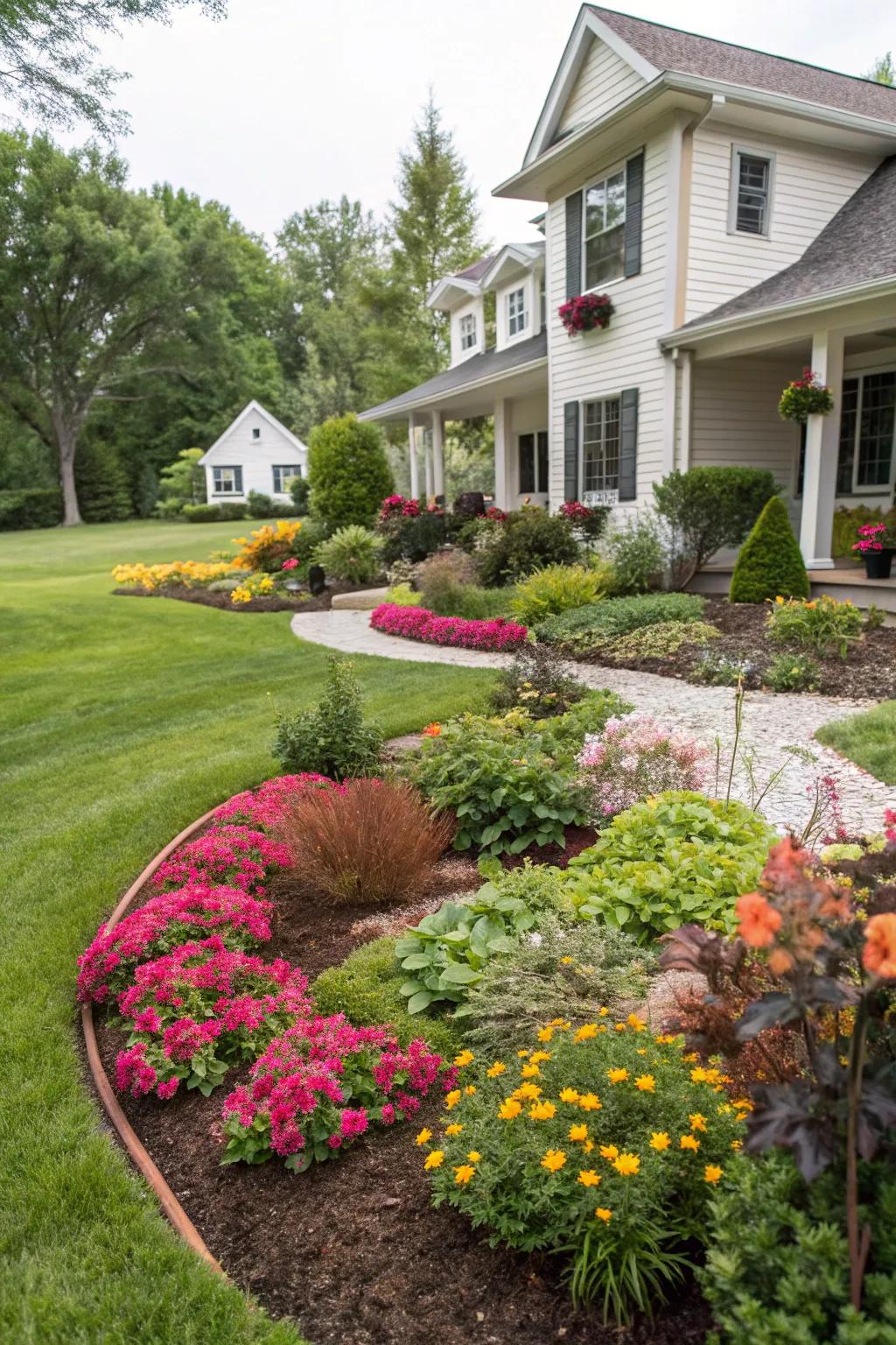 Island beds create standalone focal points in landscapes.