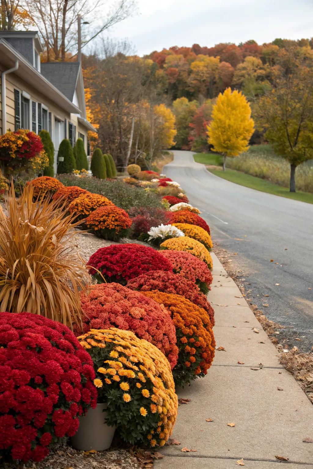 Seasonal plant displays keep your entrance fresh and interesting.