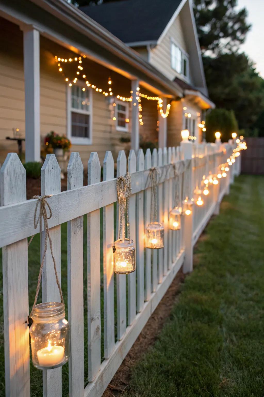 Add a personal touch with DIY mason jar lights.