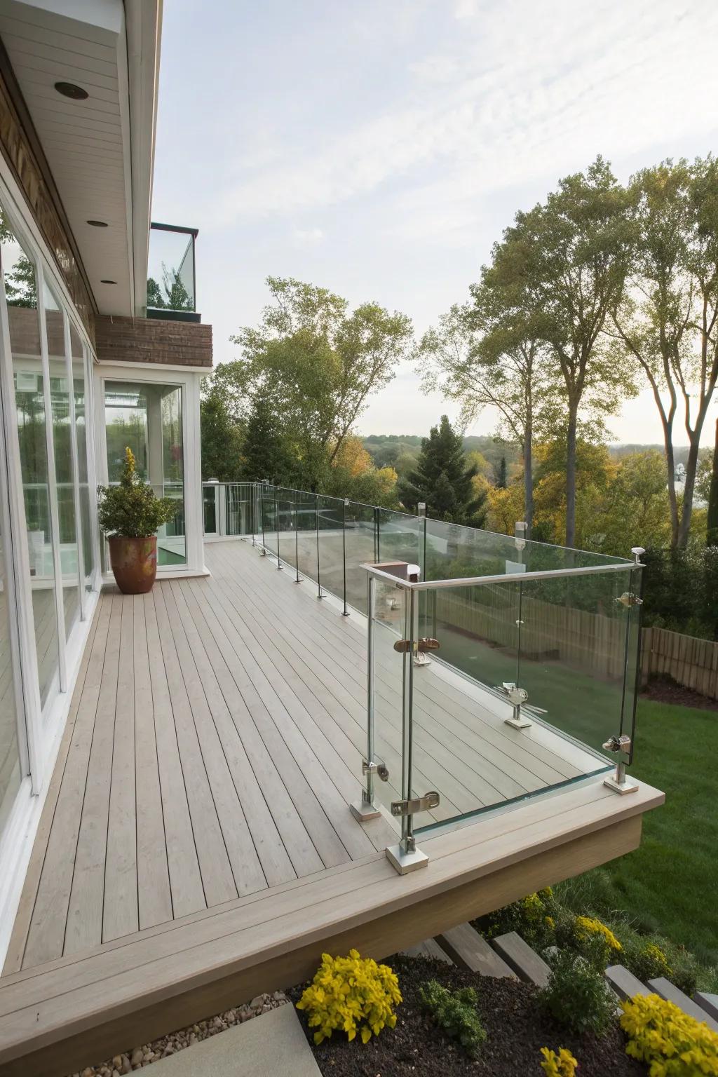 Use varying heights to define and enhance your deck space.
