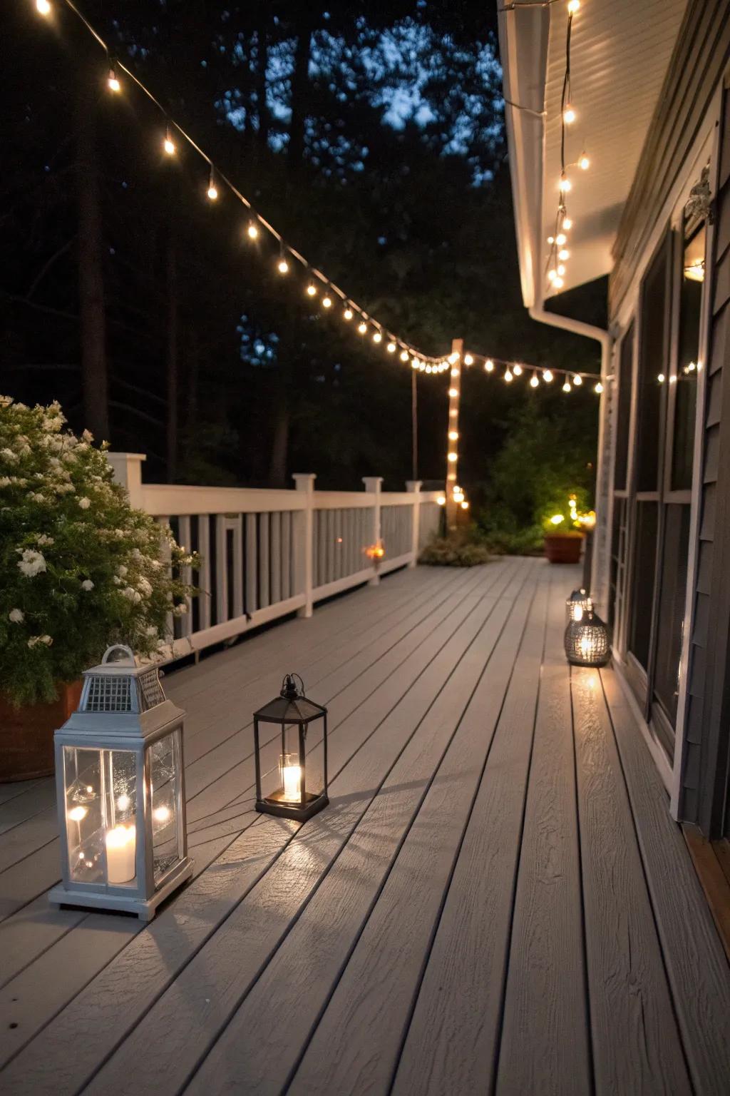 Create evening magic with dynamic lighting effects.