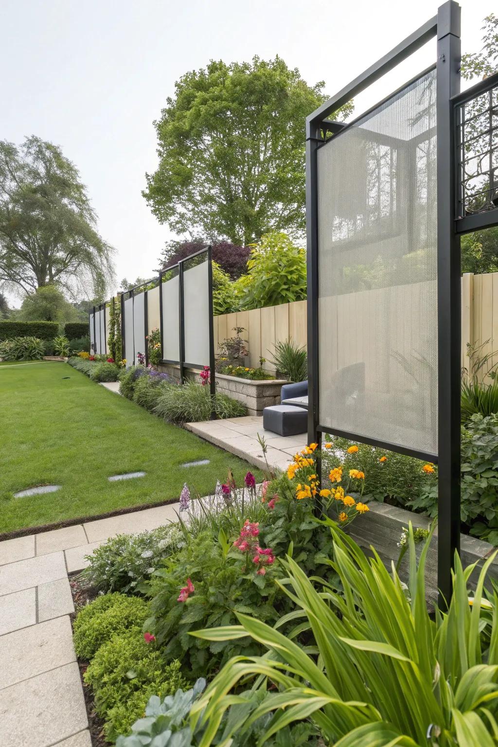 Floating screens offer modern and flexible privacy solutions.