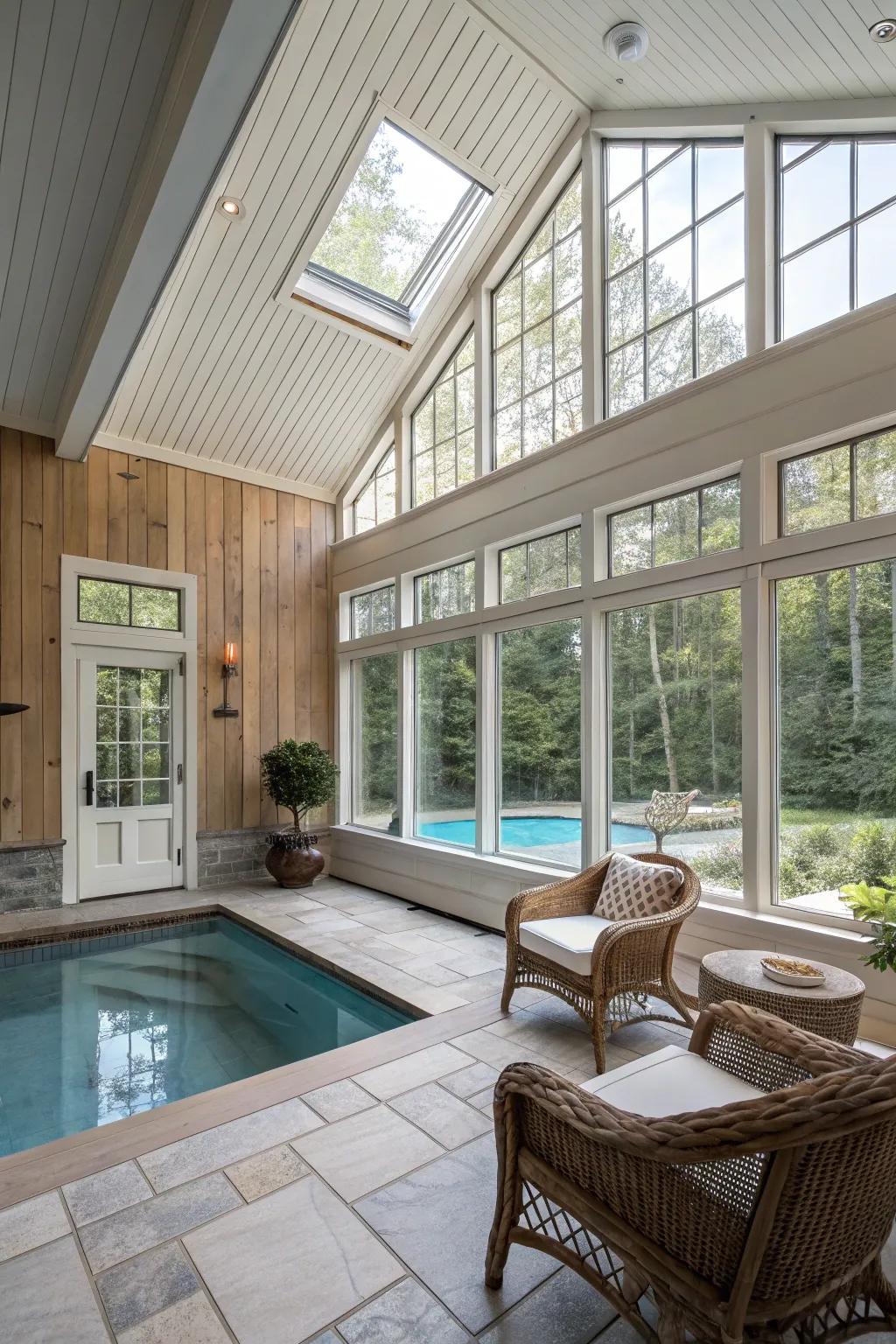 High-quality materials for a long-lasting pool house.