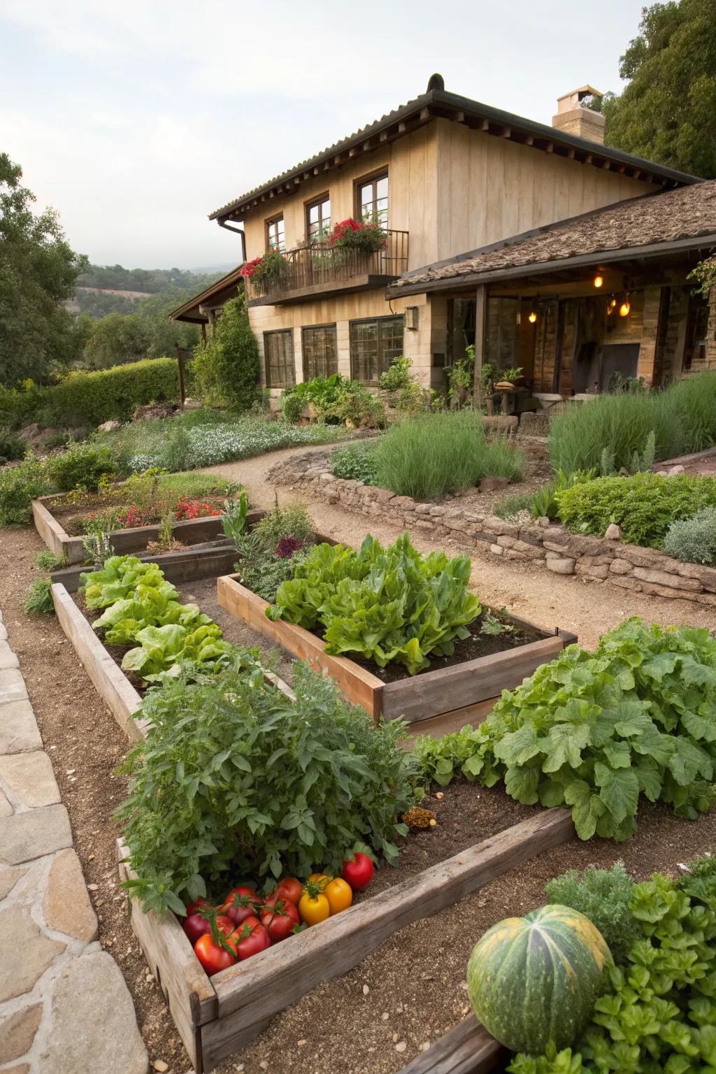 Edible landscaping combines beauty and functionality