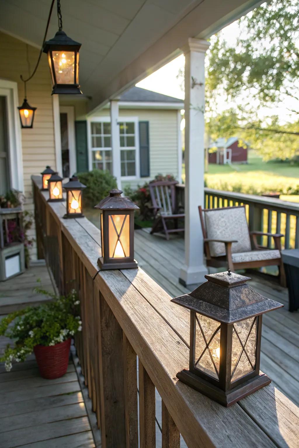 Go green with solar-powered lanterns.