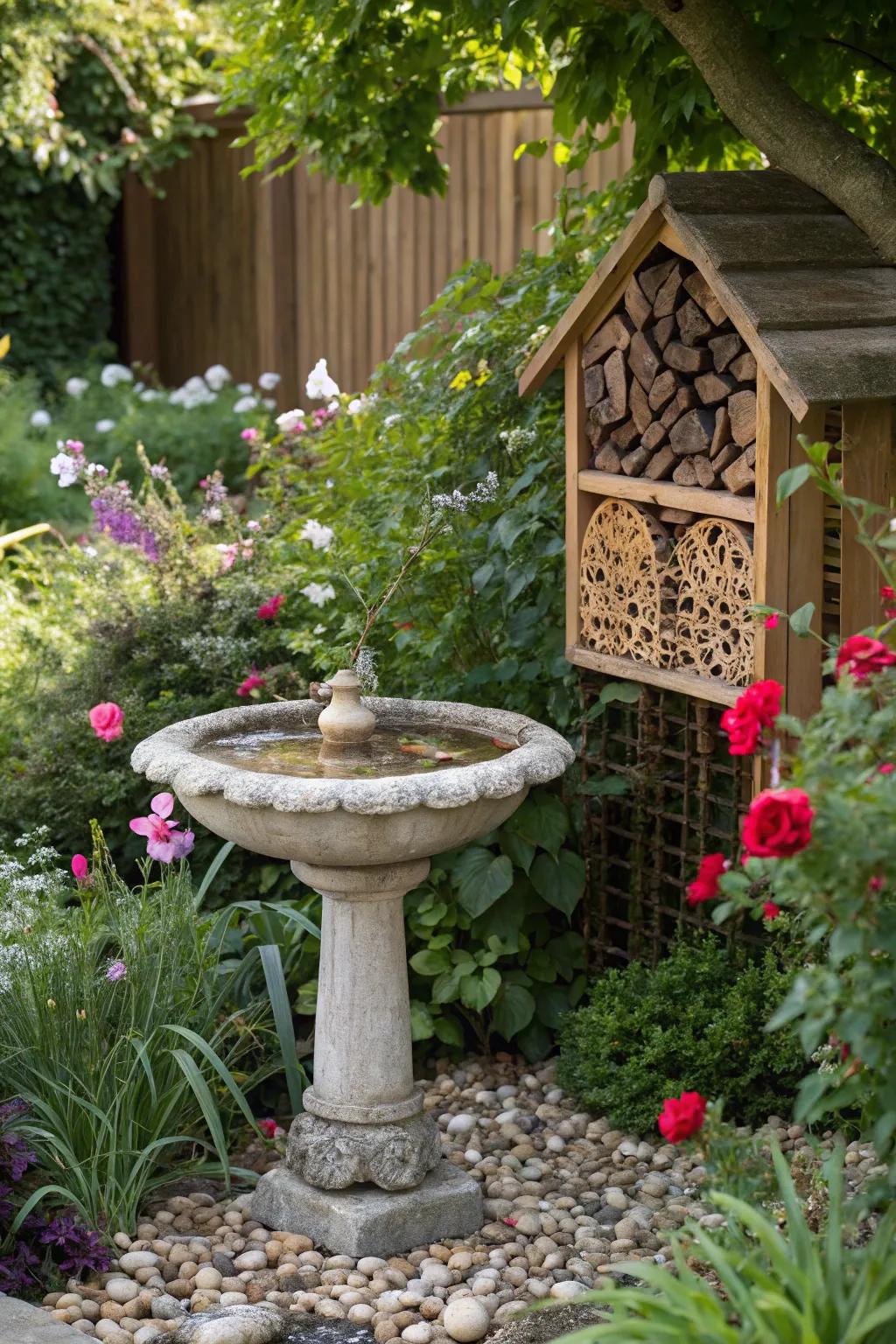 Wildlife-friendly gardens support nature and add interest.