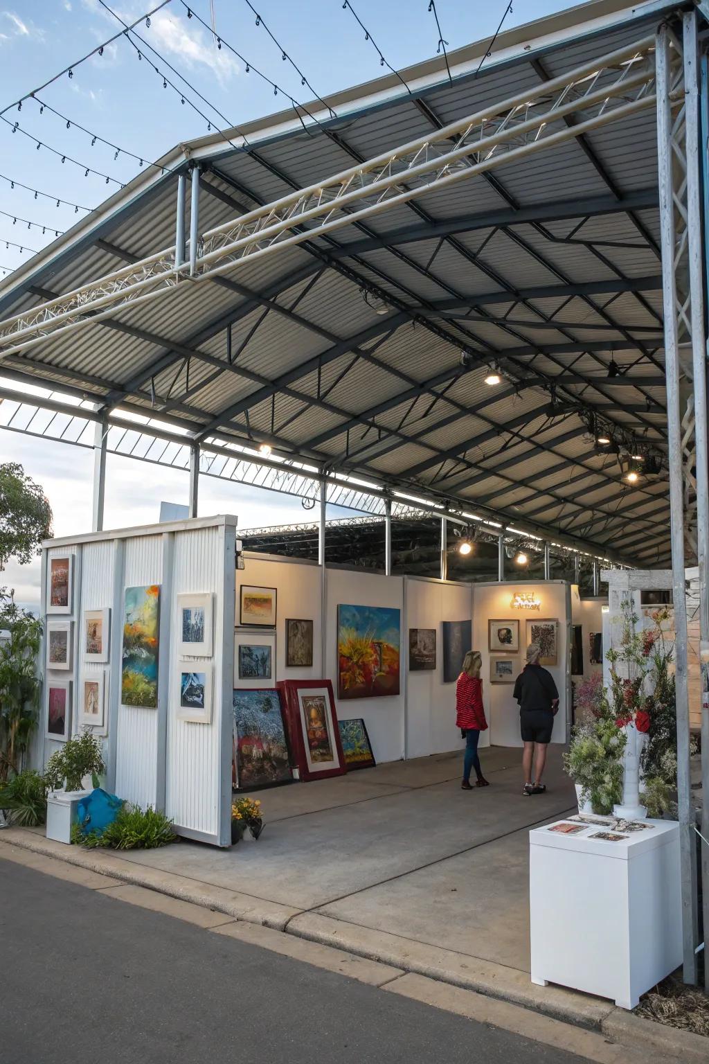 An inspiring art exhibition space.