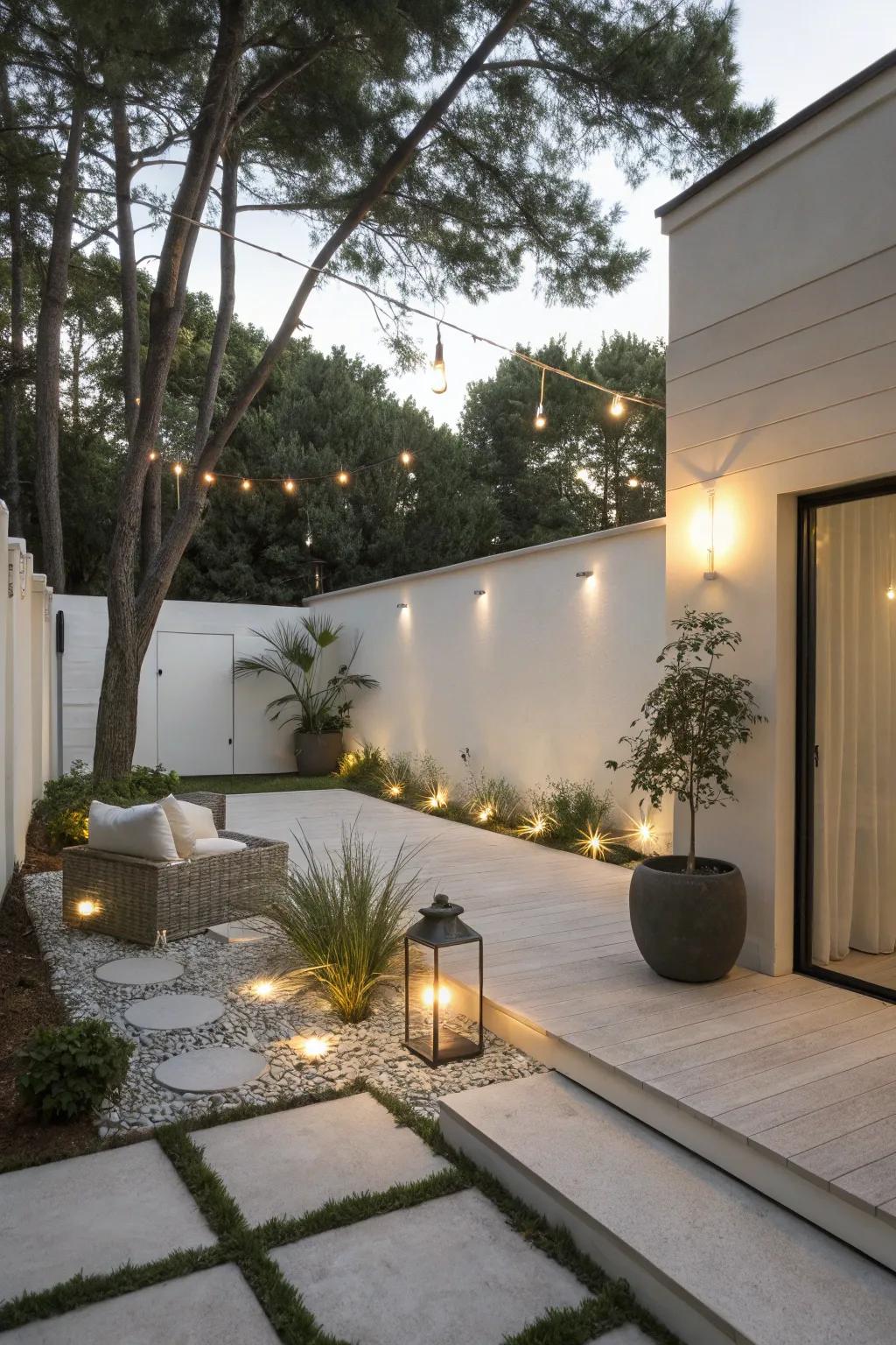 Subtle lighting creating a warm ambiance.