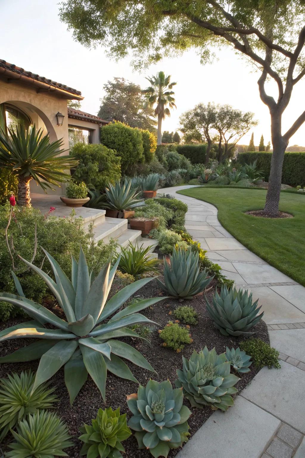 Edible agave varieties for a functional landscape.