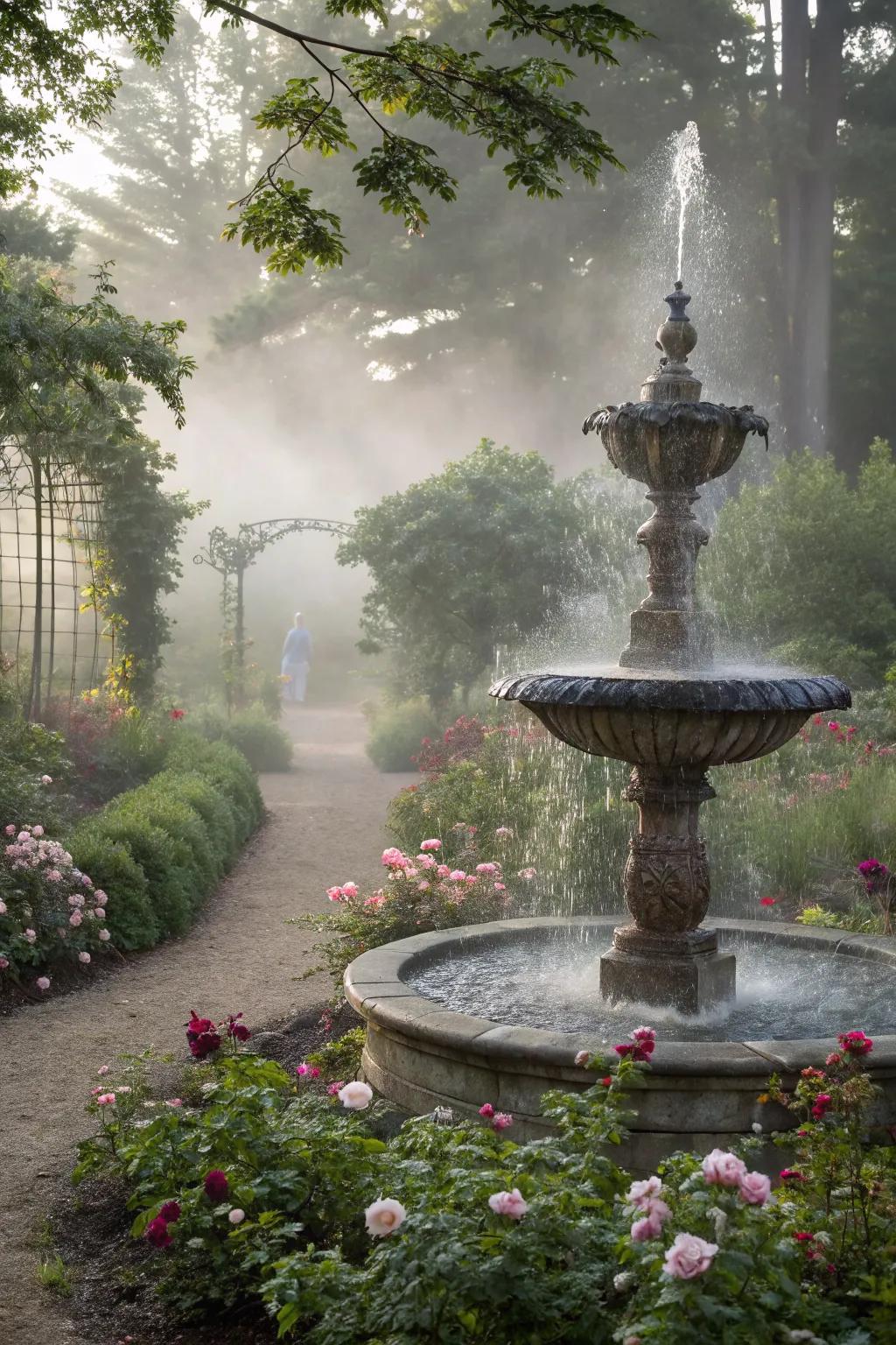 Add mystique to your garden with fog effects.