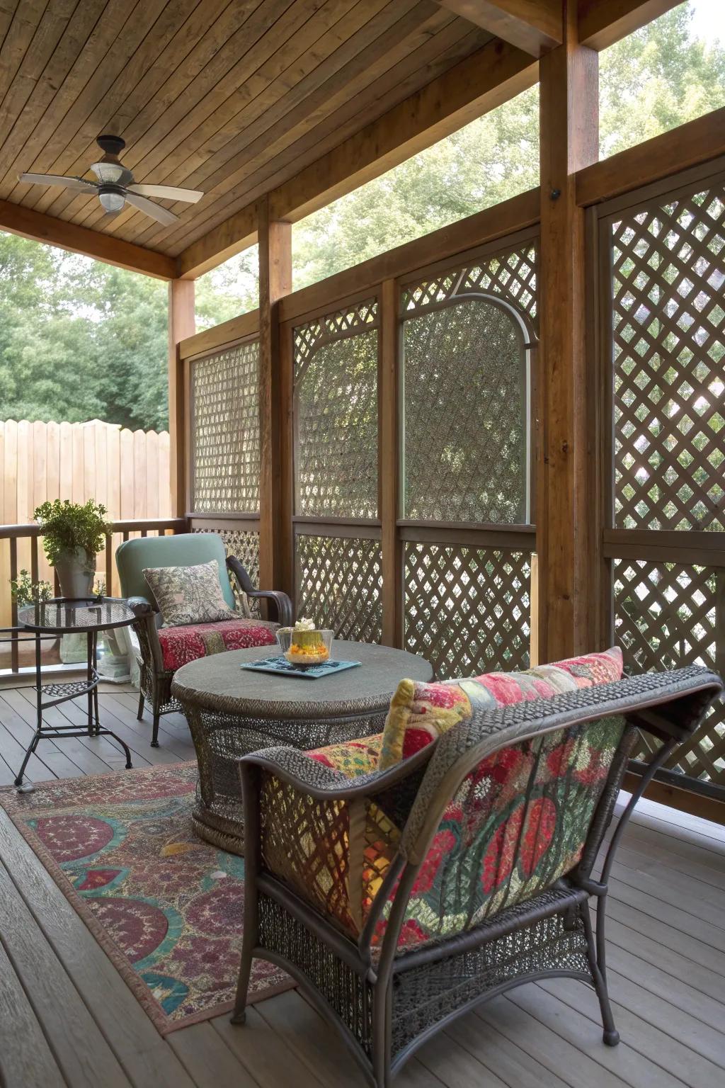Textural variety adds depth and visual interest.
