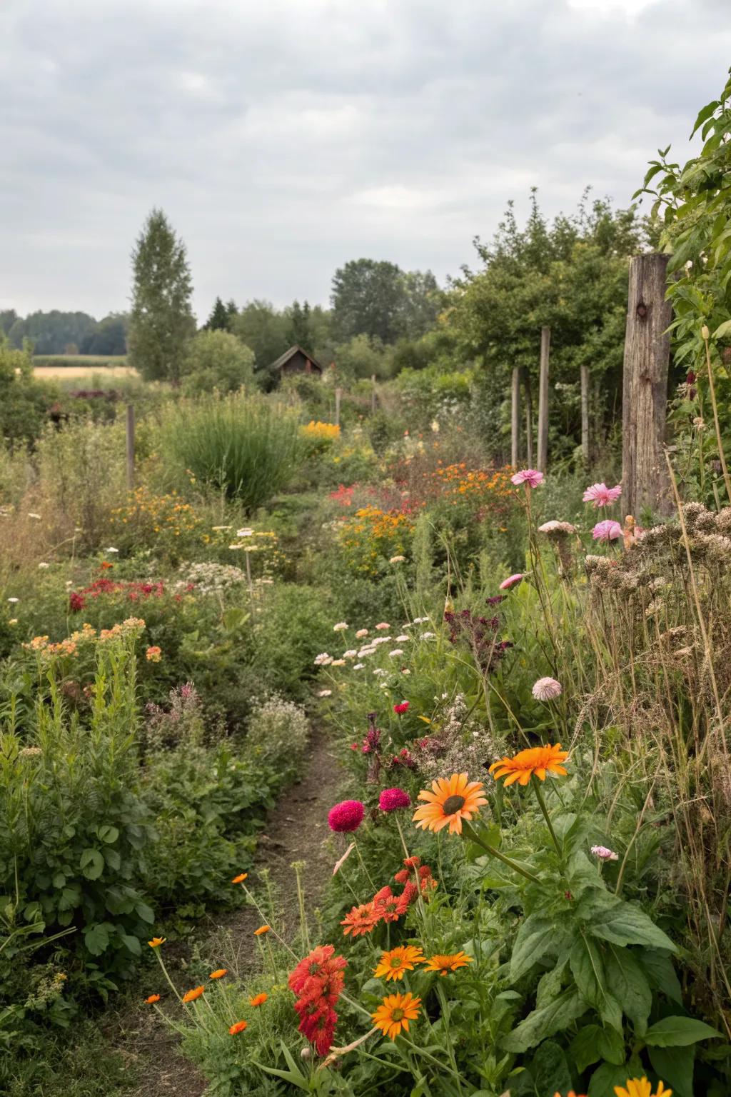 Embracing imperfection adds authenticity and natural charm to the garden.