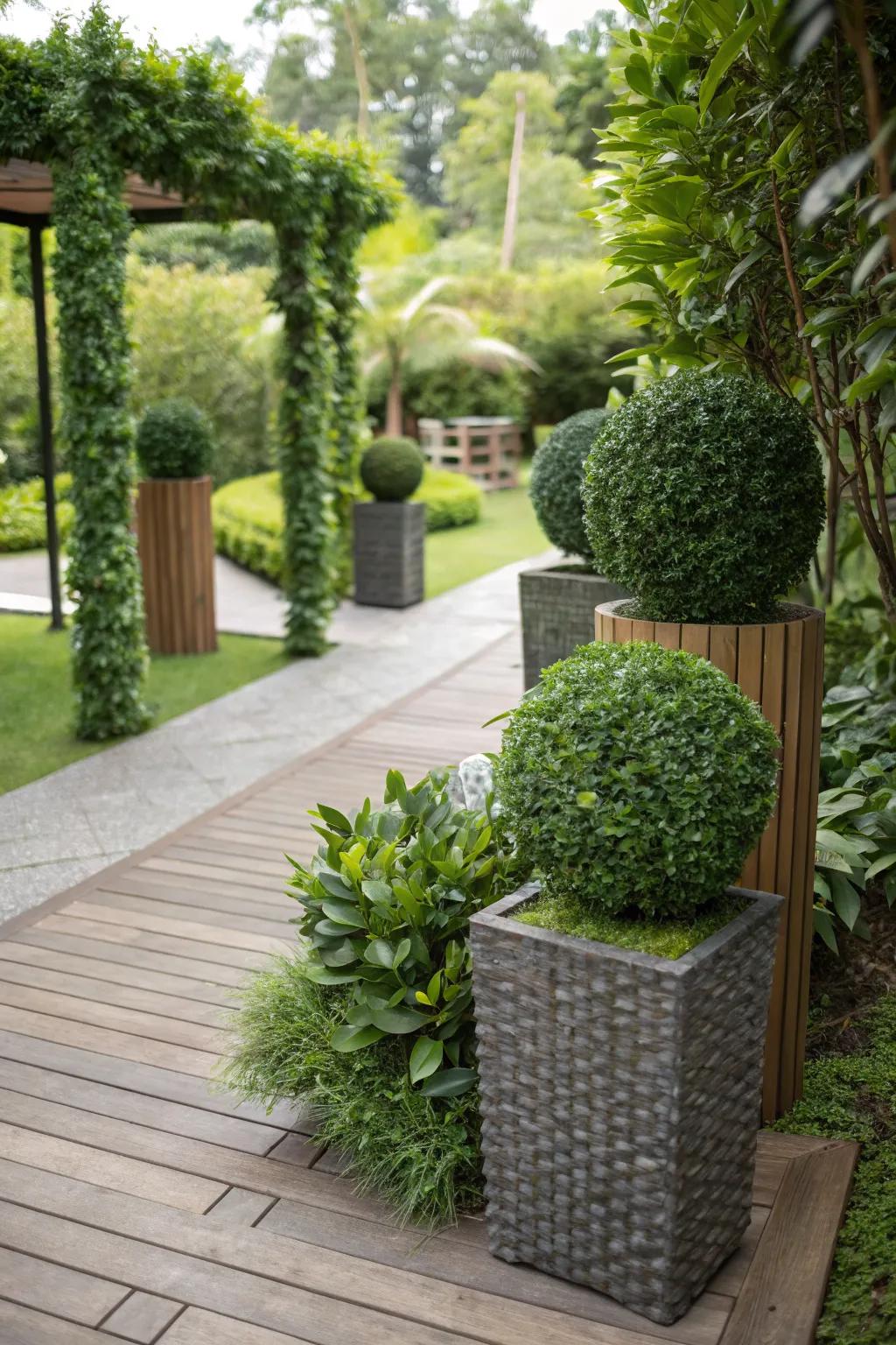 Go green with eco-friendly faux foliage.