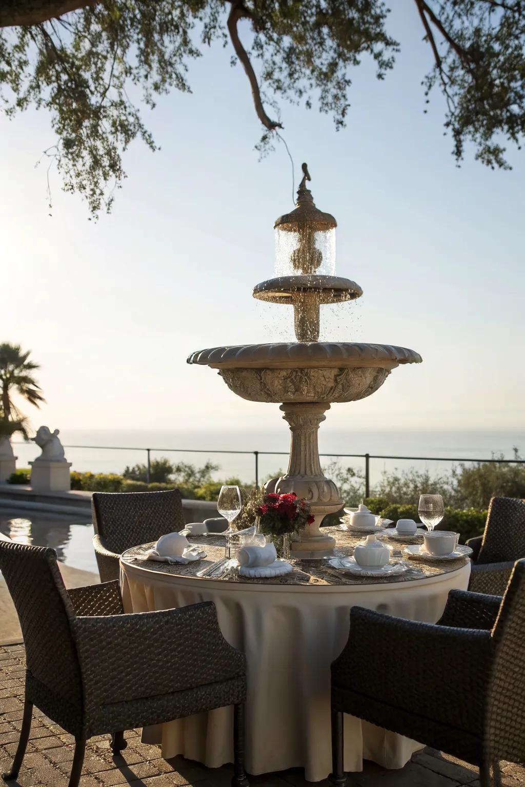 Make a bold statement with a sculptural centerpiece.
