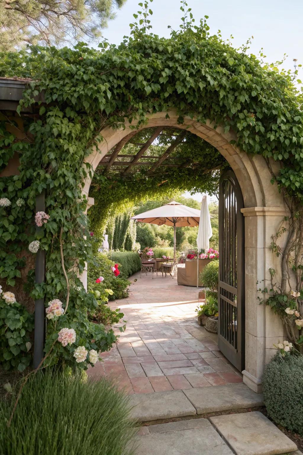 Add a touch of mystery with a secret garden entrance.