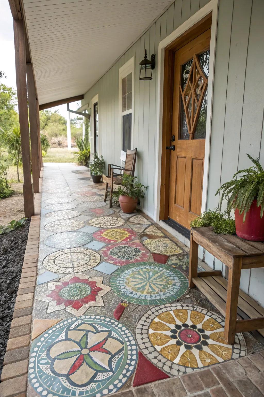 Unique flooring adds character and transforms your porch.