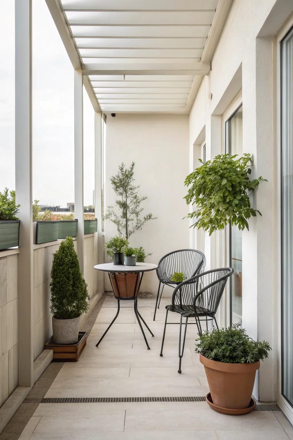 Minimalist design creating a peaceful retreat.