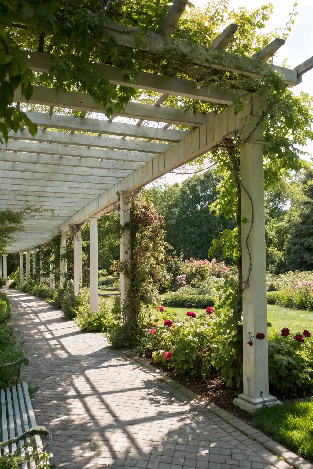 Open structures offer a sense of freedom and connection with nature.
