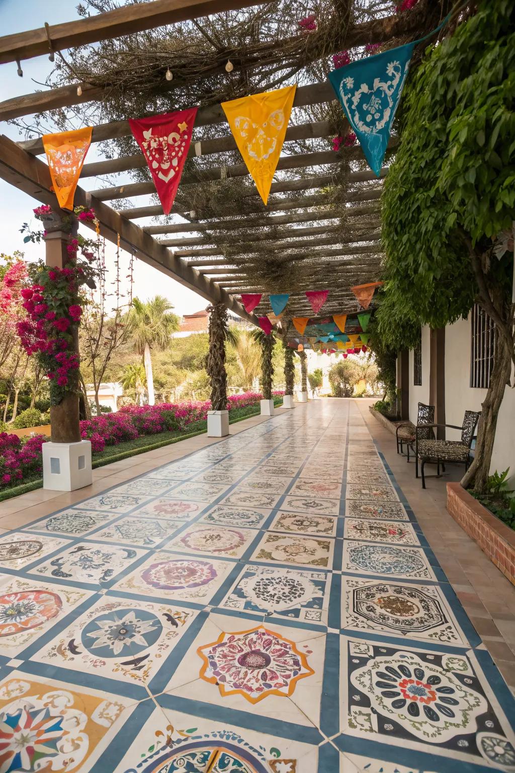 Patterned tiles bring color and personality to any space.