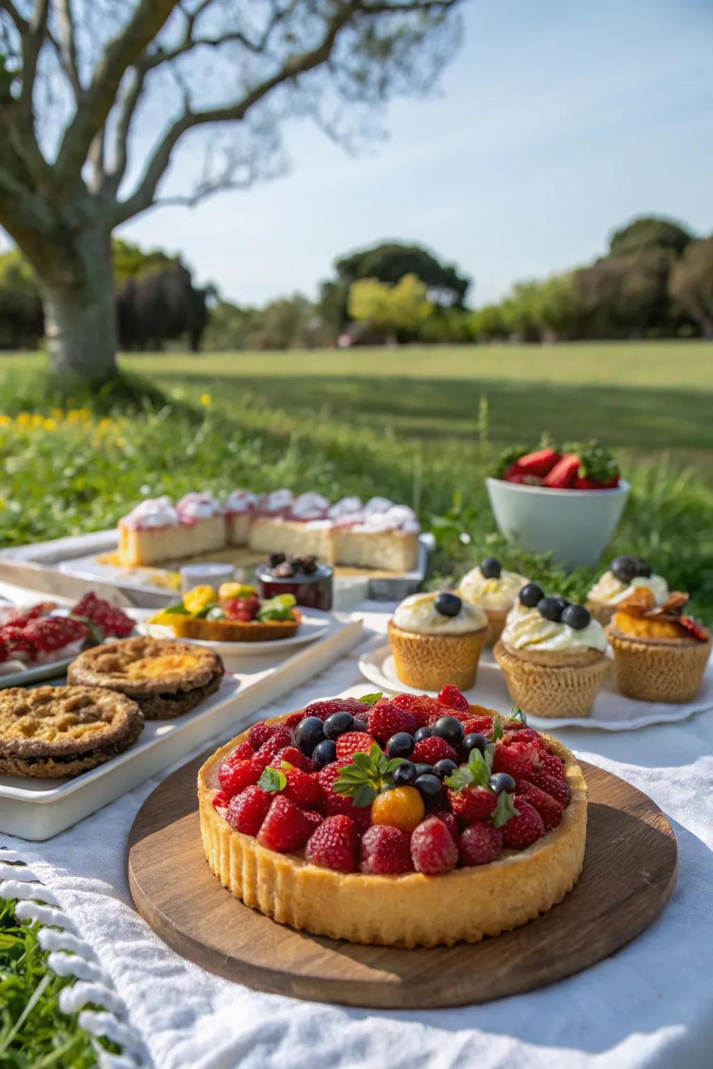 Delicious sweet treats providing a perfect ending to the picnic.