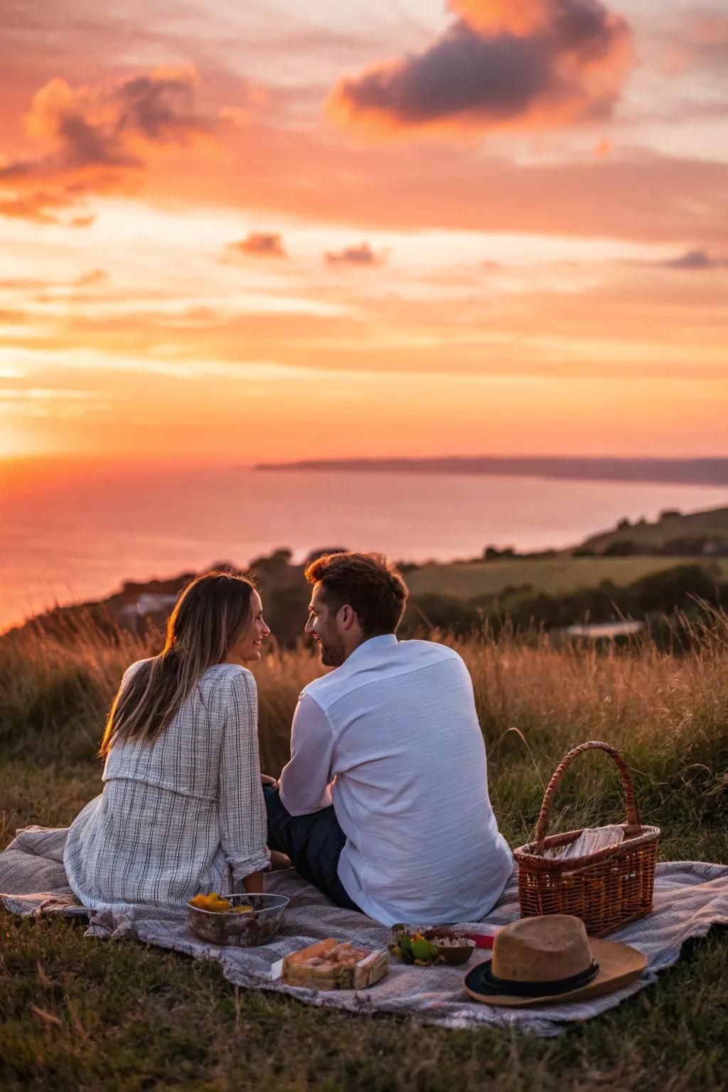 A sunset picnic offers a romantic and picturesque conclusion to your day.