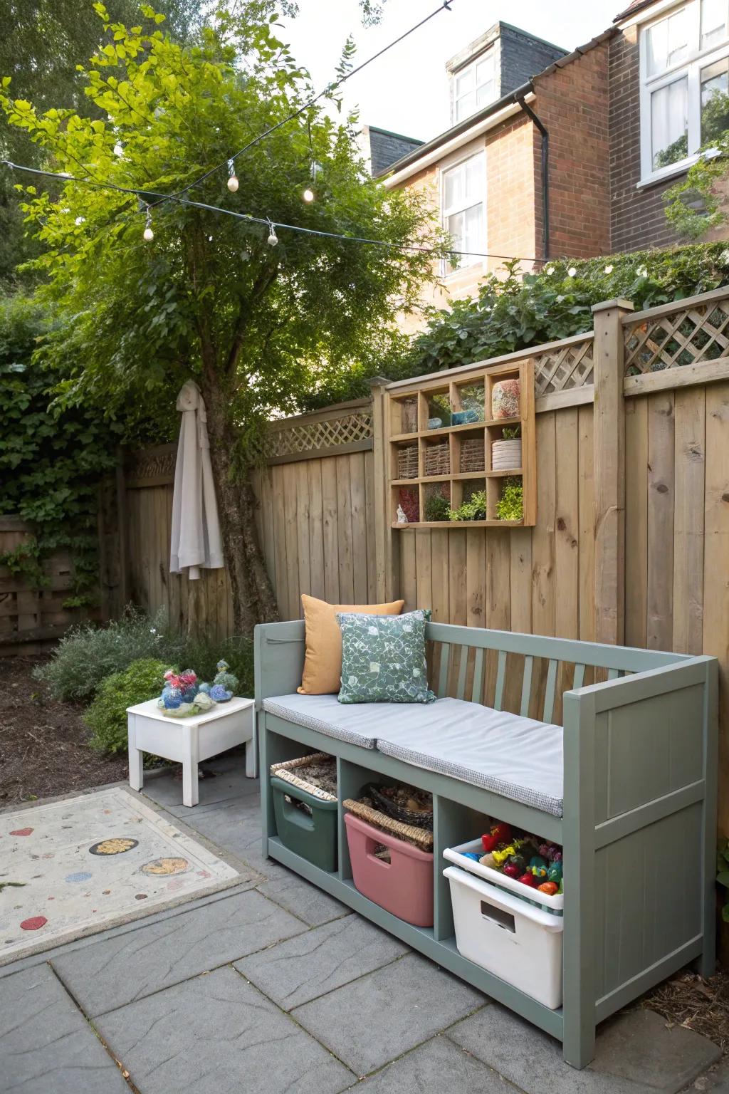 Multi-purpose furniture combines play and practicality.