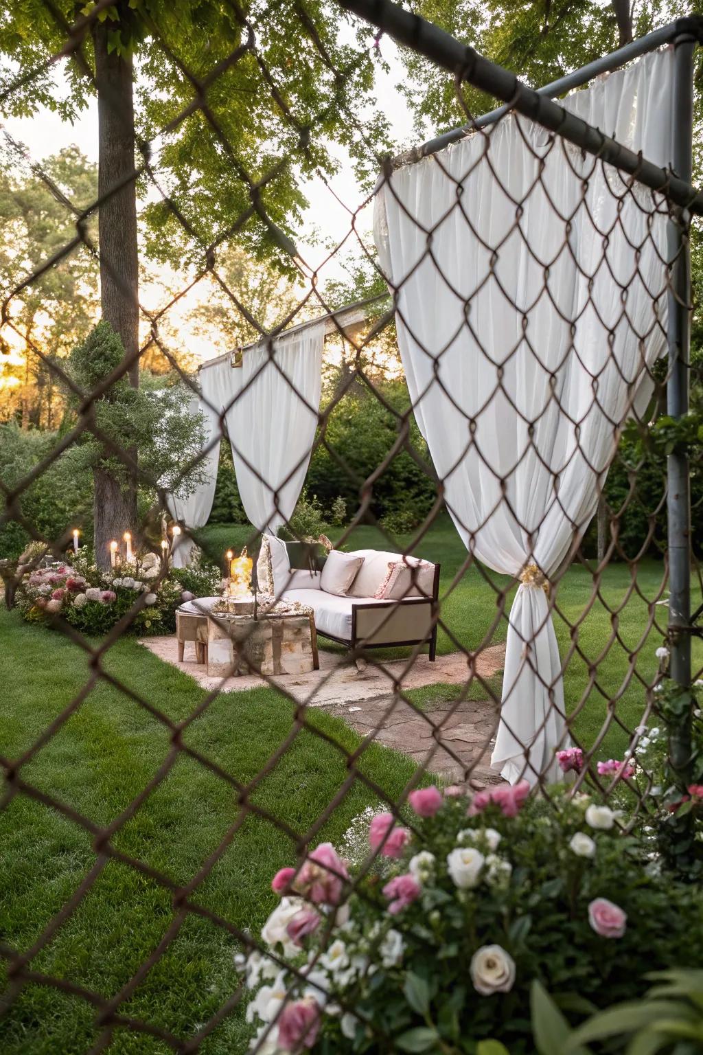 Outdoor curtains bring a soft and elegant vibe to your privacy.