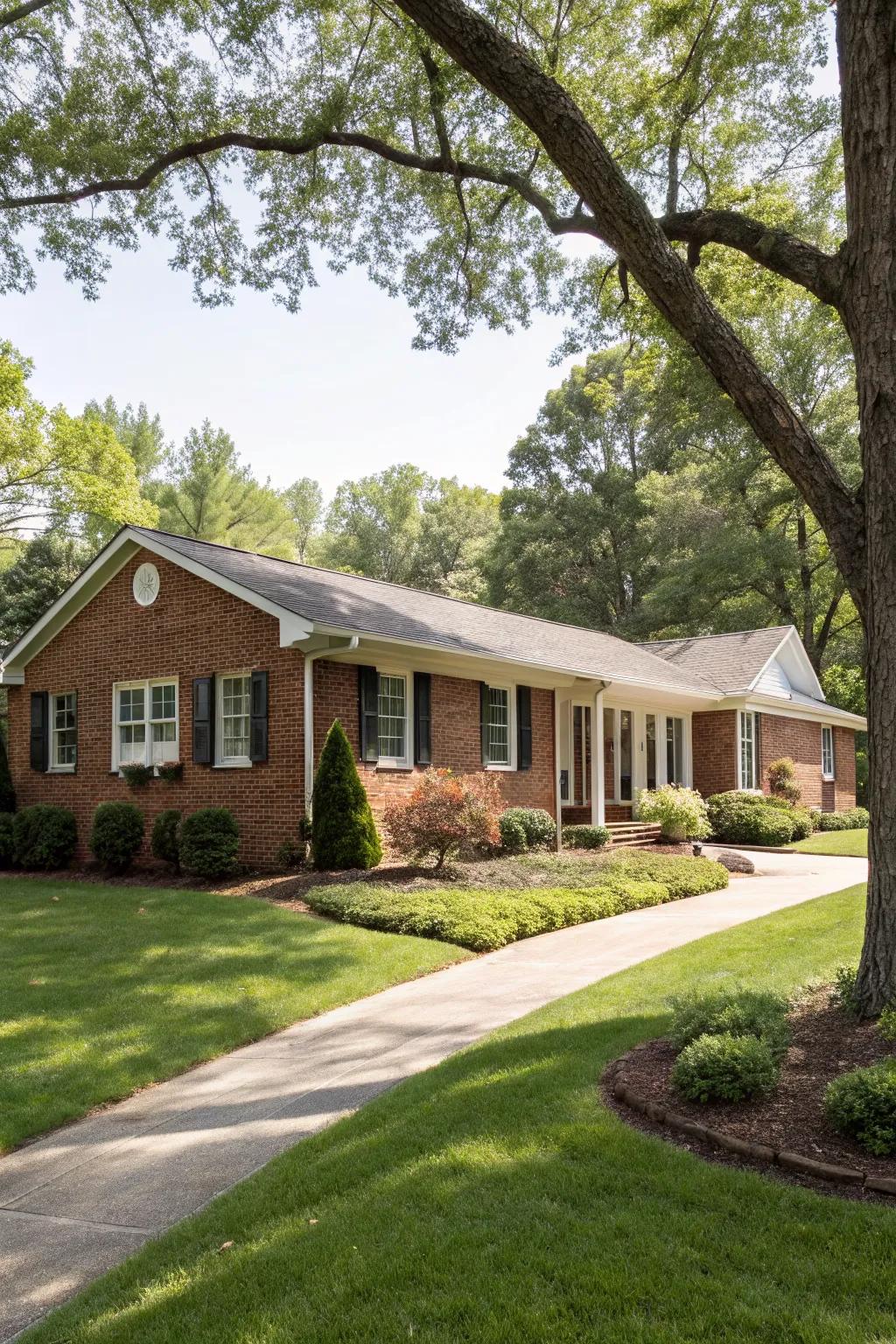 Brick siding offers a timeless and classic appeal.