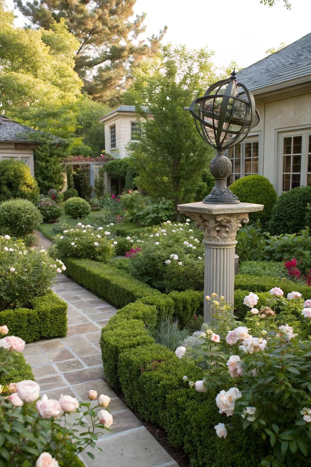 Art and sculptures personalize your garden.