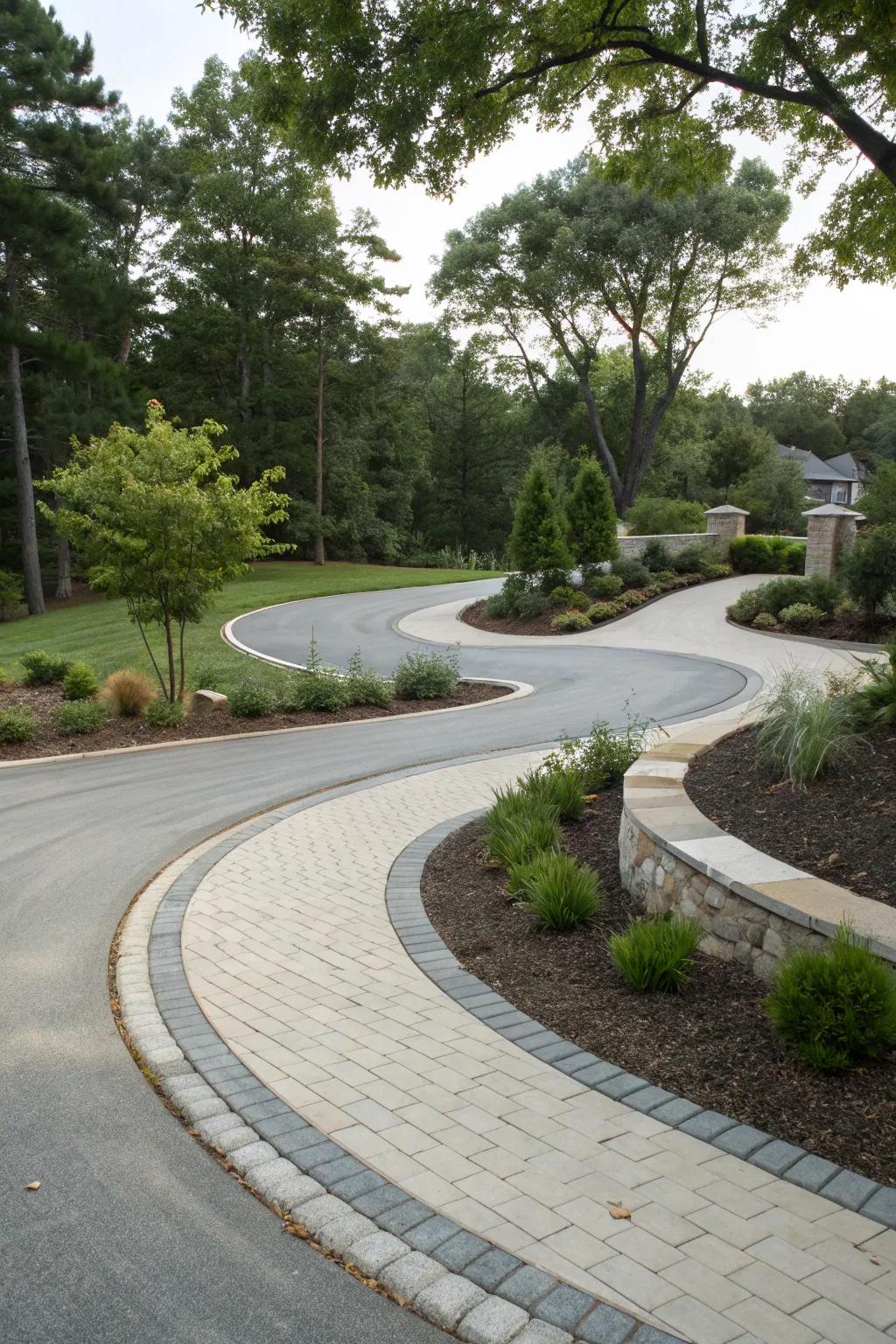 Blend with nature using an organic shape design.