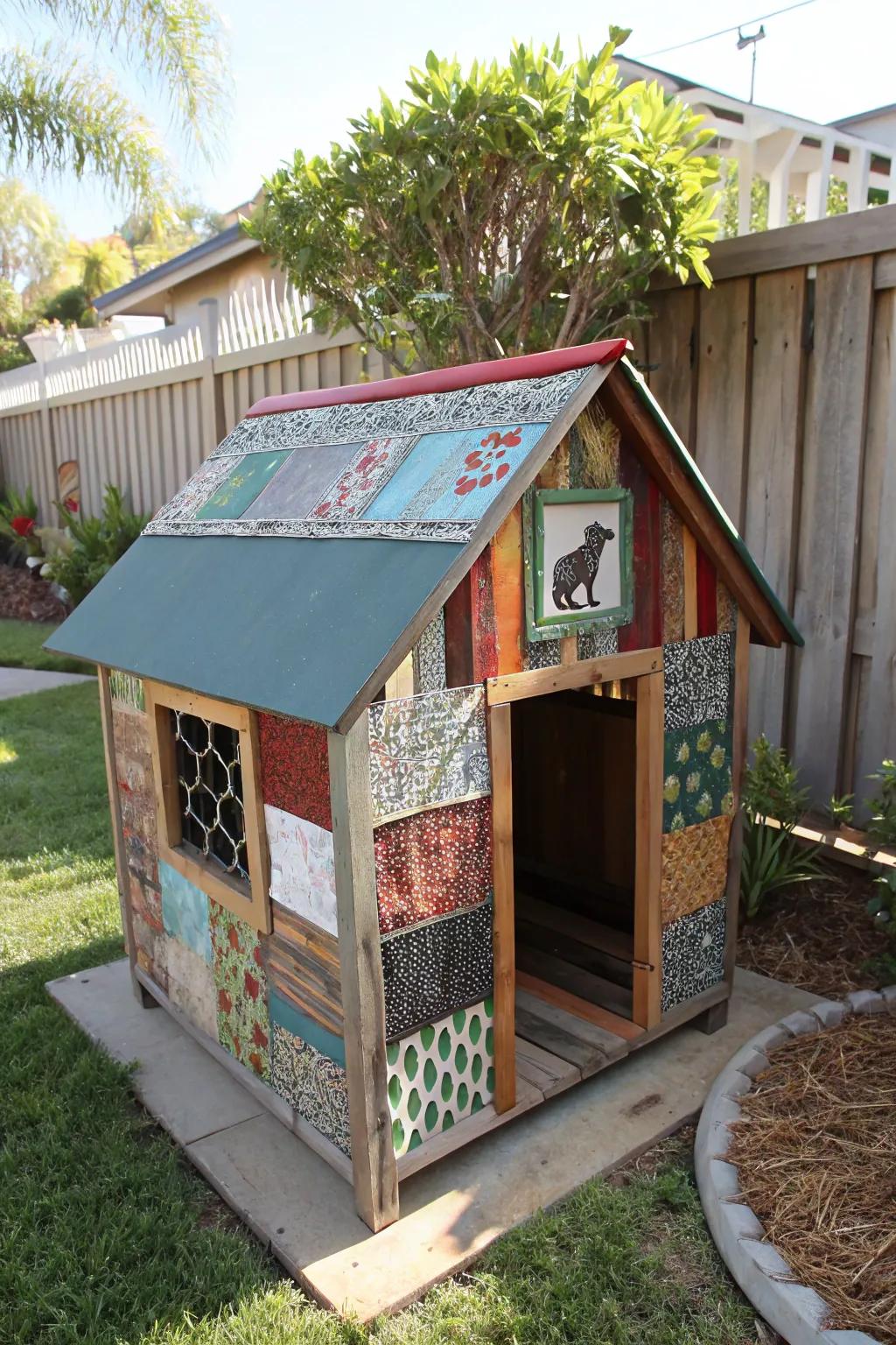 Repurposed materials add character to your shed.