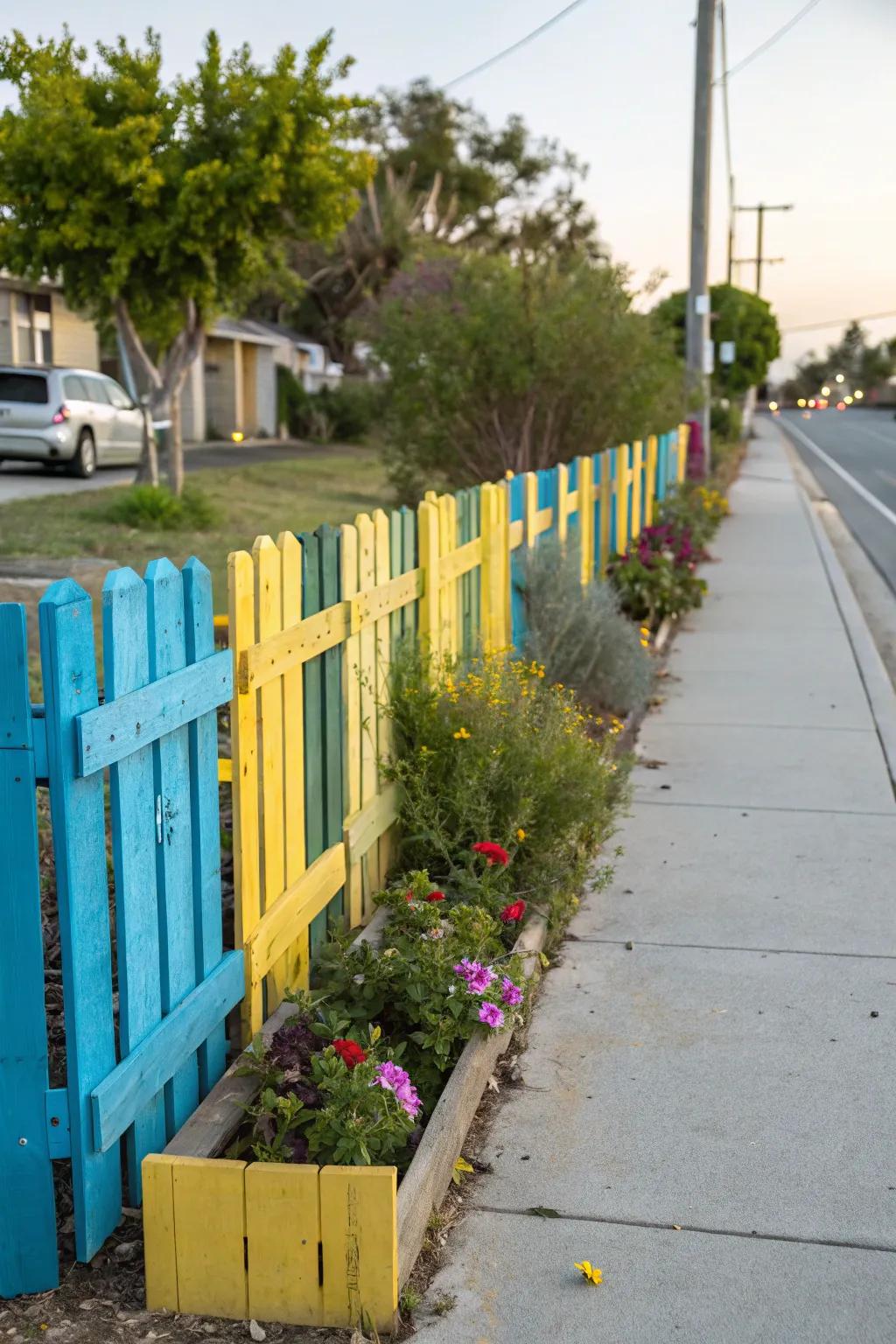 Pallet fences provide a cost-effective and creative fencing solution.