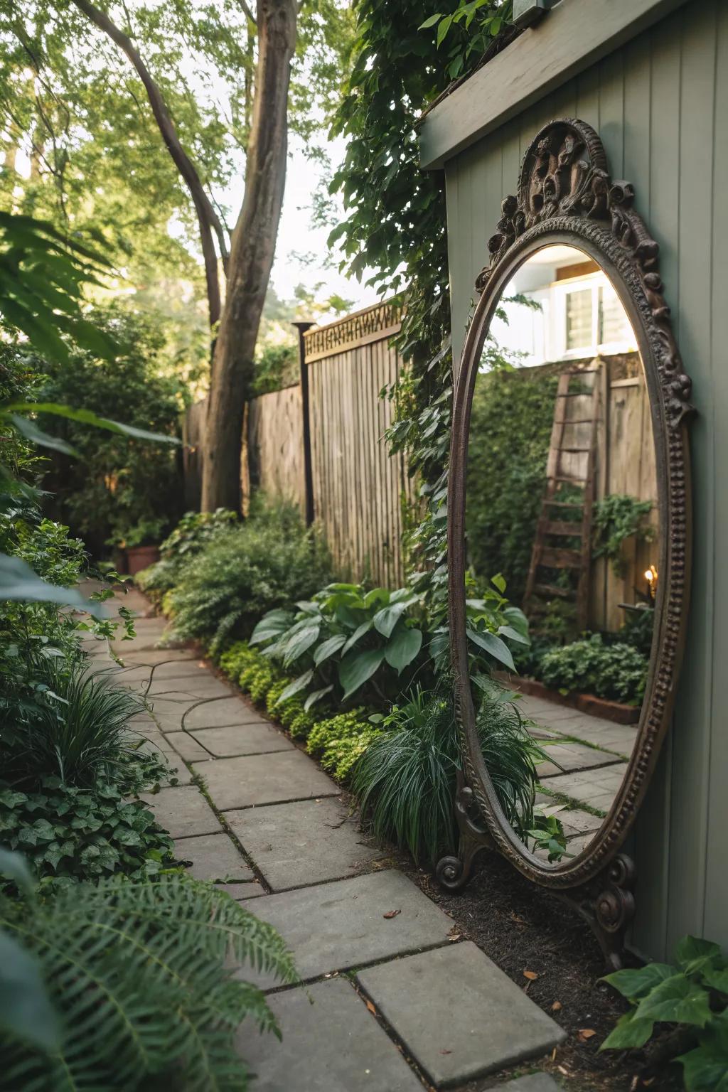 Mirrors create the illusion of more space.