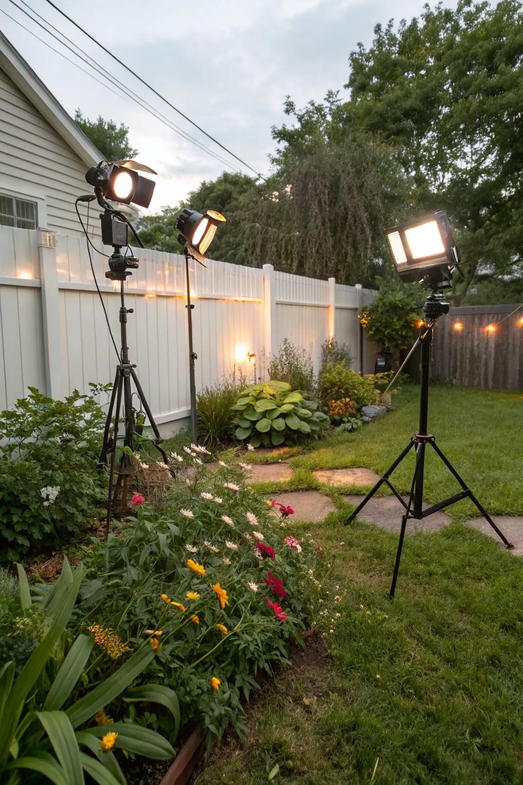 Portable lighting offers flexibility and adaptability for any occasion.