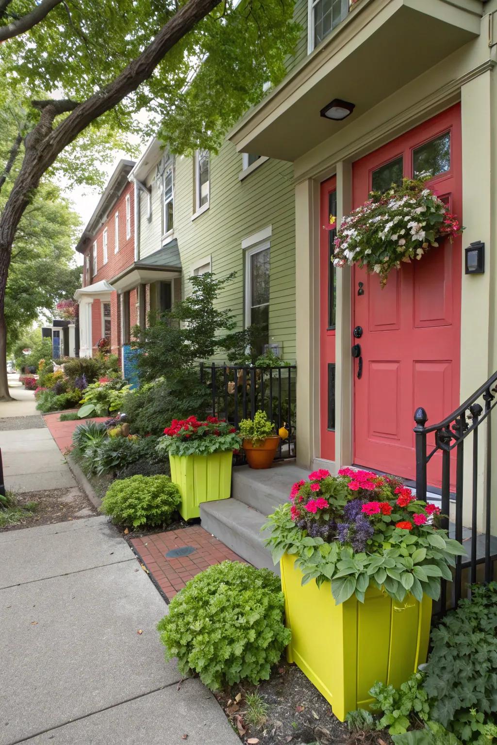 Artful color use creates a vibrant and welcoming atmosphere.