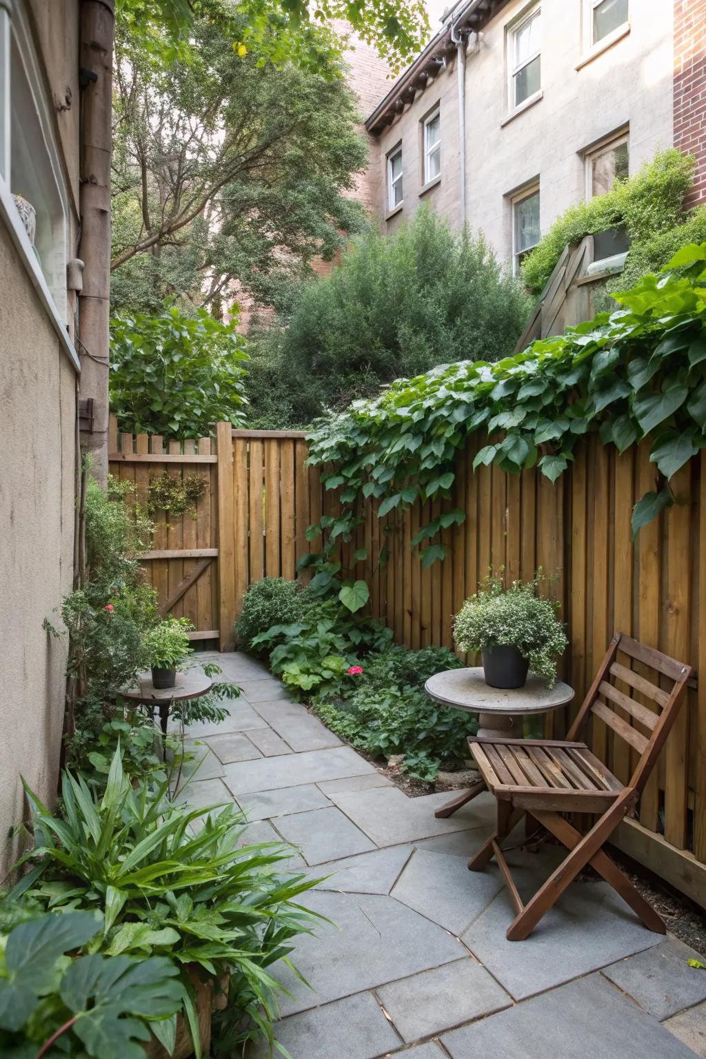 Low fencing defines and enhances outdoor spaces.