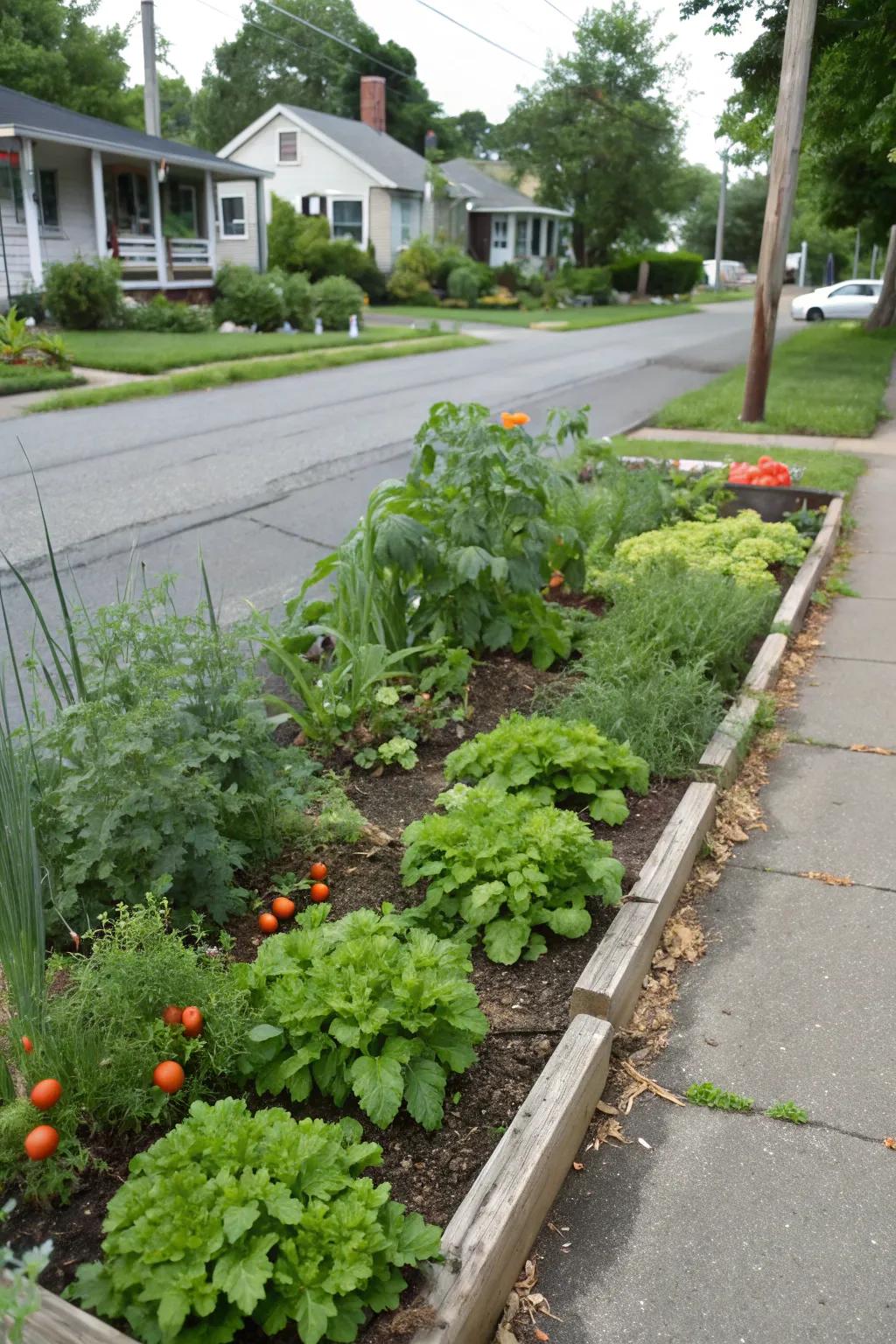 An edible garden is both beautiful and functional.