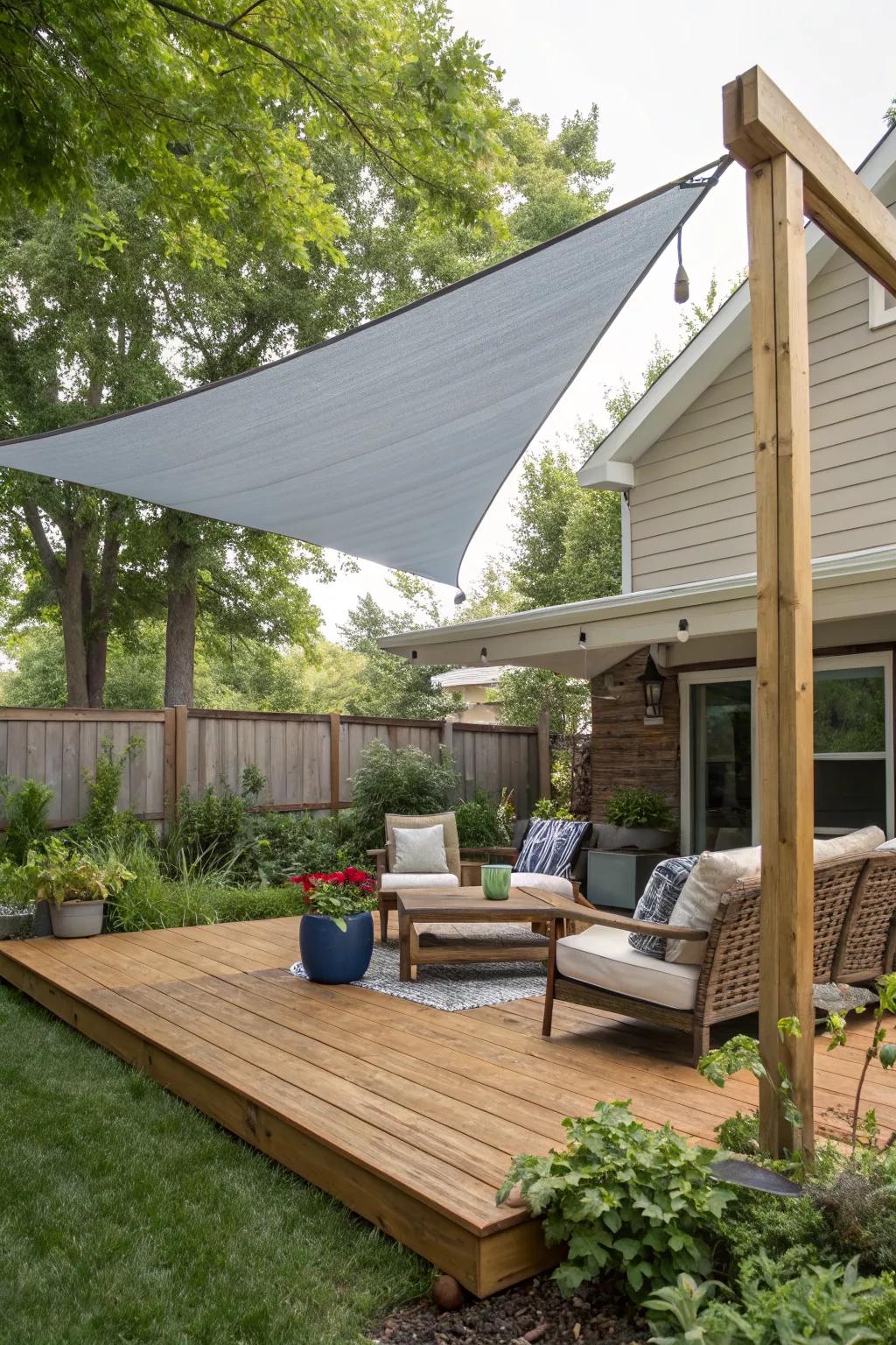 Express your style with DIY shade sail projects.