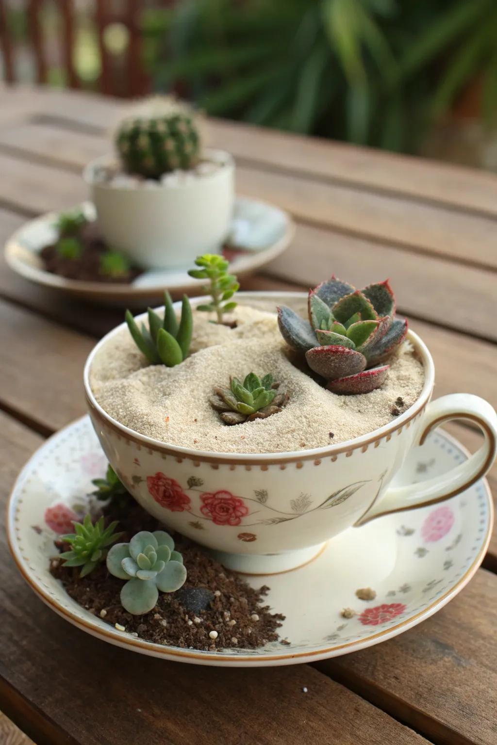A serene desert escape in a teacup.